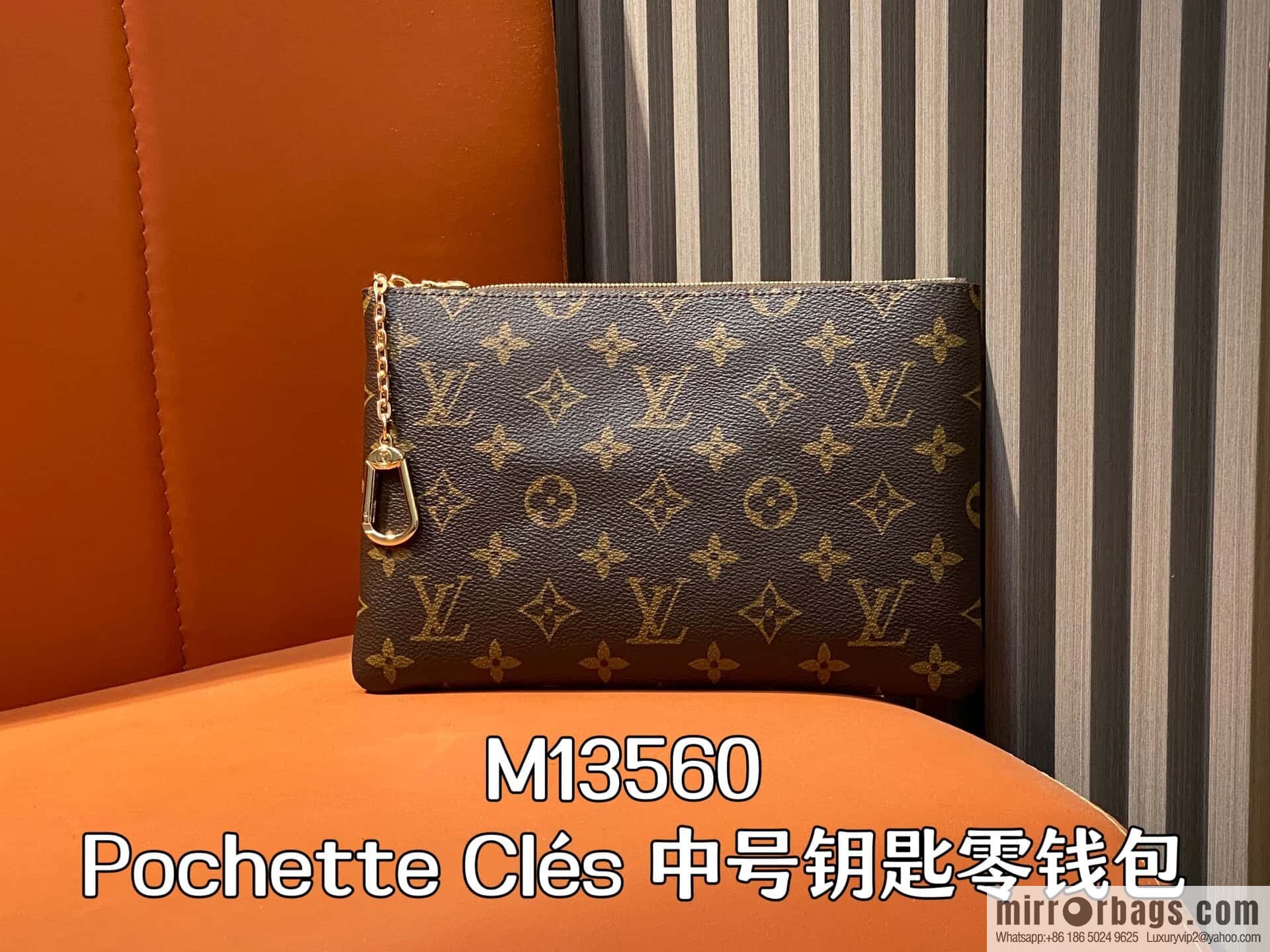 [Boutique‑grade] M13560 presbyopia, key bag wallet Pochette Clés medium key change bag