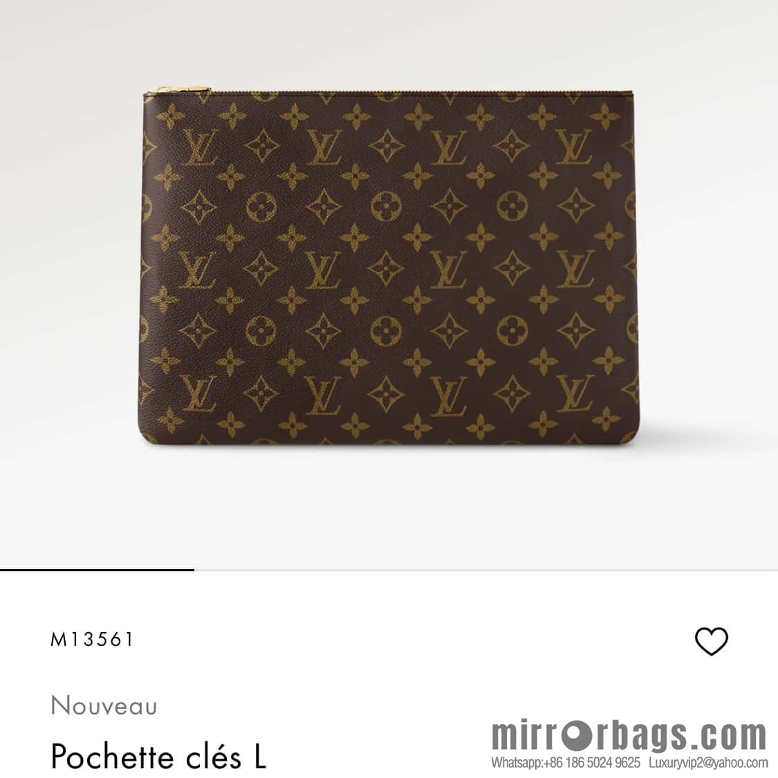 [Boutique‑grade] M13561 presbyopia, key bag wallet Pochette Clés large key change bag