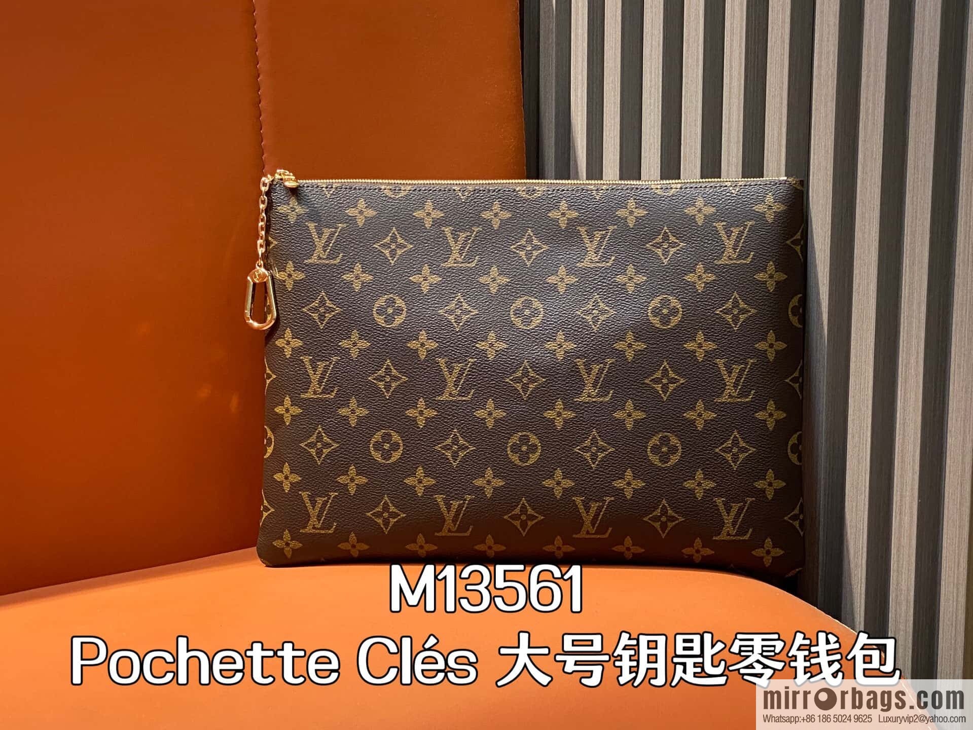 [Boutique‑grade] M13561 presbyopia, key bag wallet Pochette Clés large key change bag