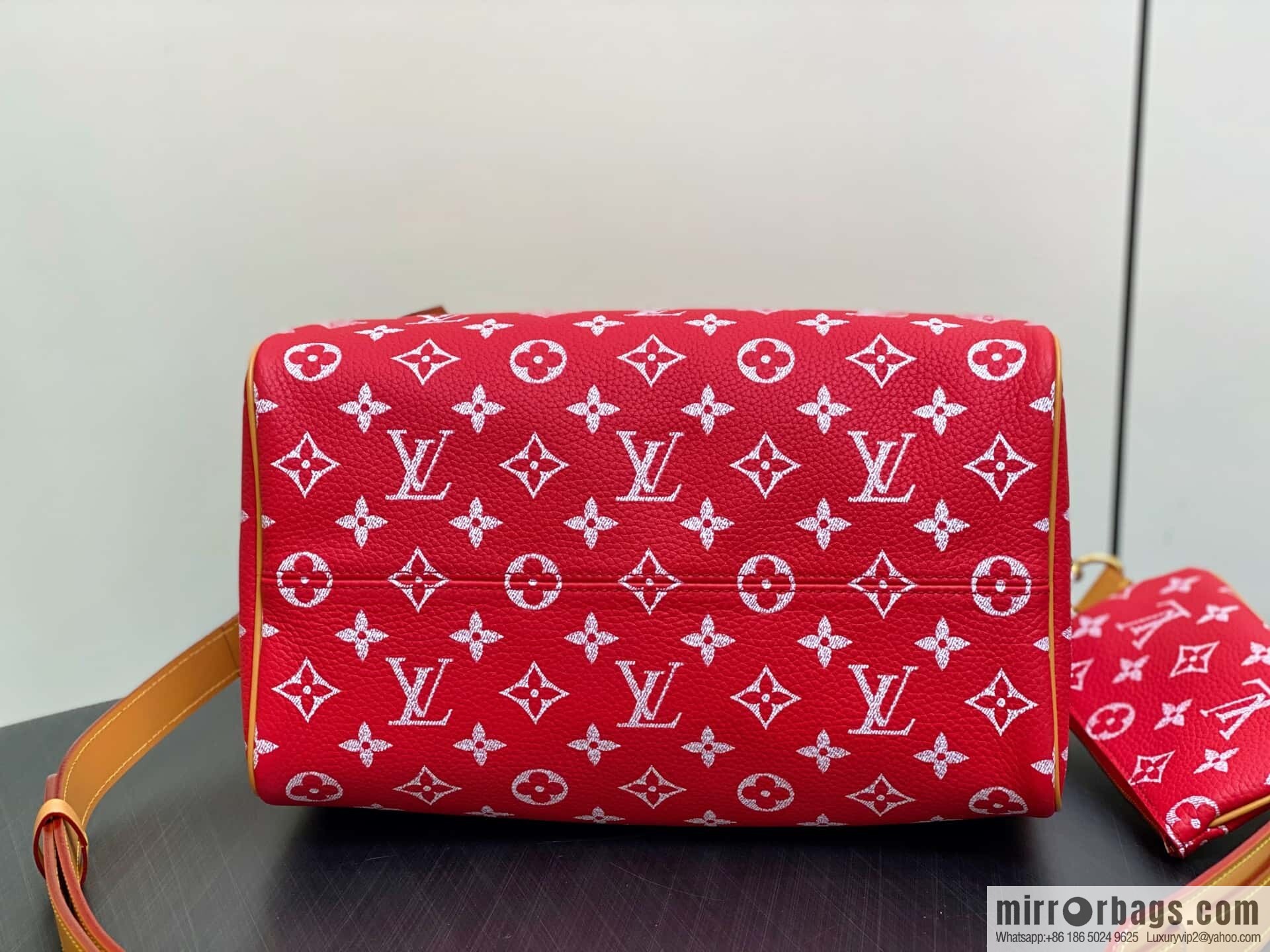 [Boutique‑grade] M14067 red, full leather pillow bag peedy SPEEDY P9 BANDOULIZRE30 handbag
