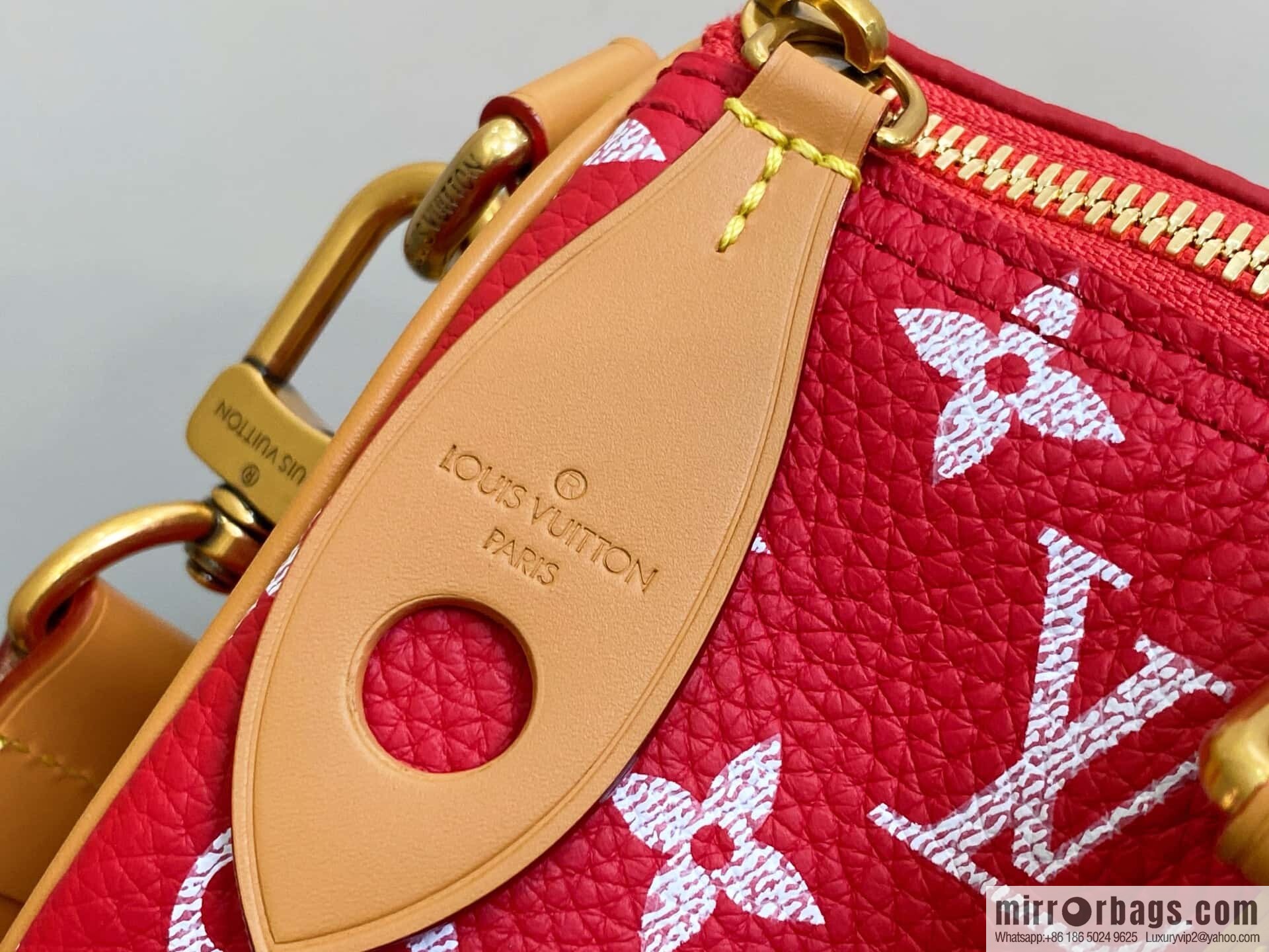 [Boutique‑grade] M14067 red, full leather pillow bag peedy SPEEDY P9 BANDOULIZRE30 handbag