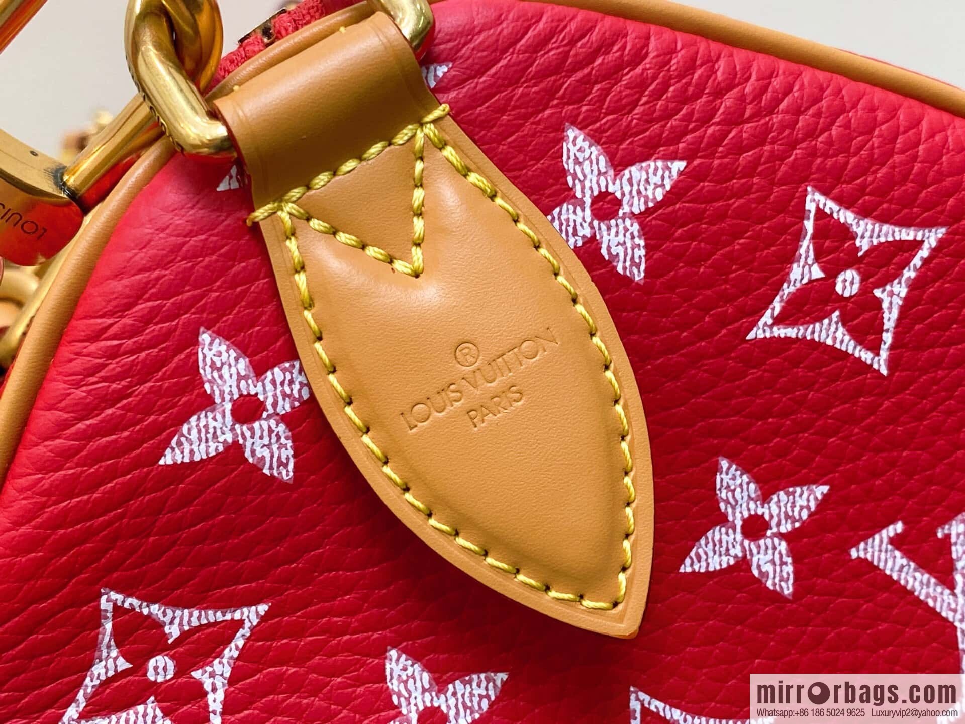 [Boutique‑grade] M14067 red, full leather pillow bag peedy SPEEDY P9 BANDOULIZRE30 handbag