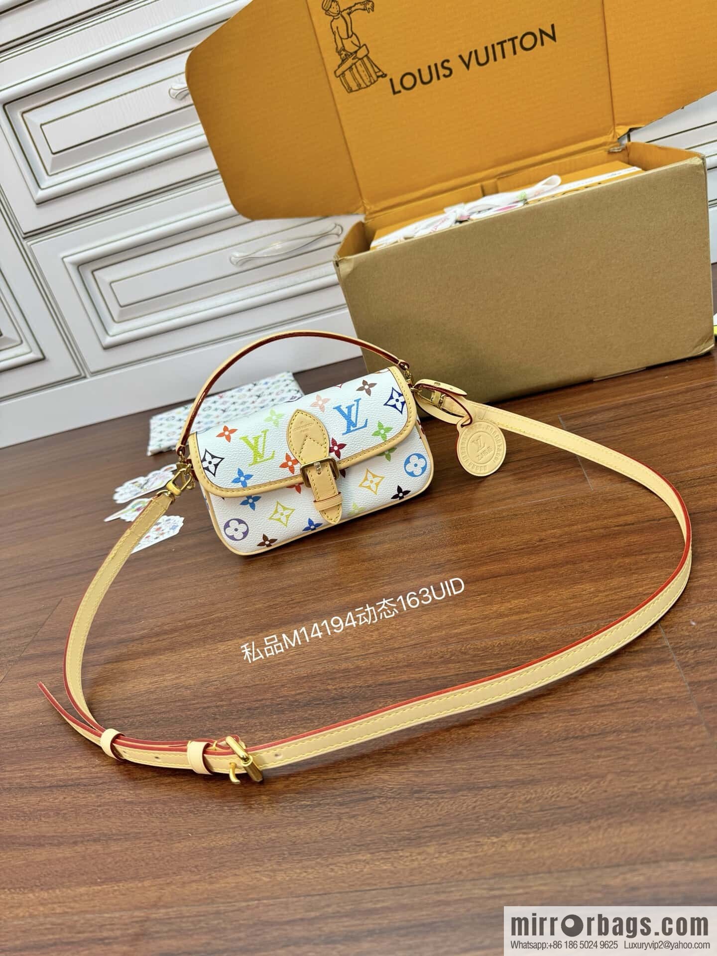 LV M14194 New LV x TM NANO DIANE handbag for the season