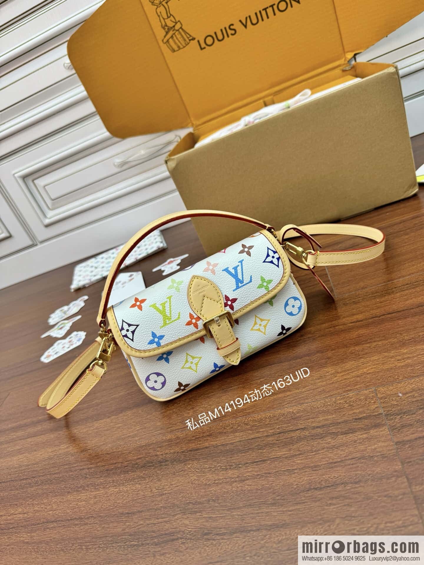 LV M14194 New LV x TM NANO DIANE handbag for the season