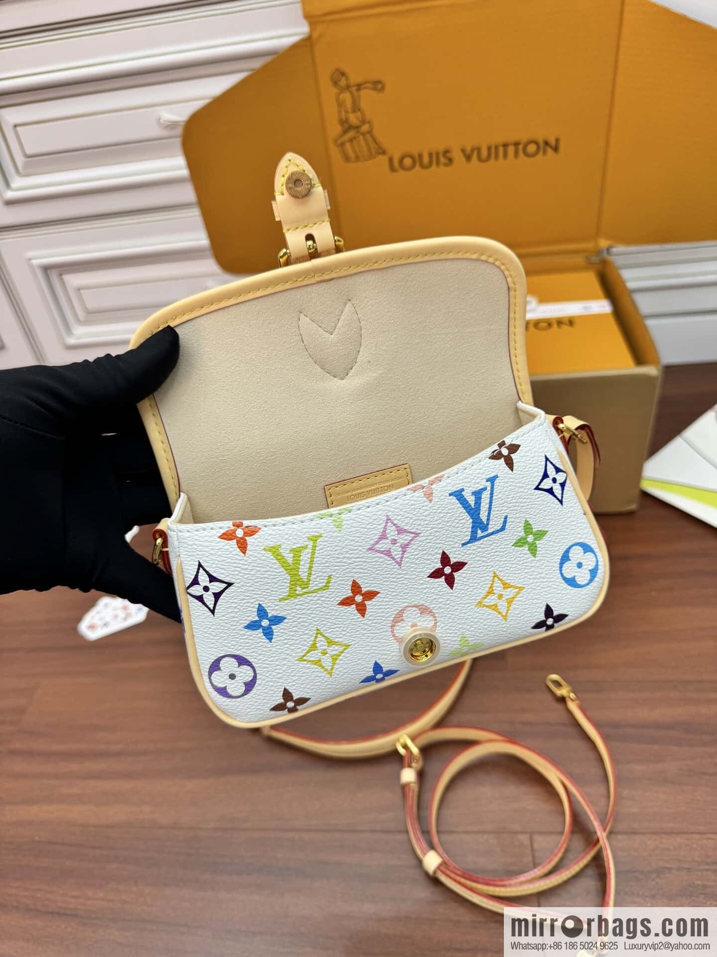 LV M14194 New LV x TM NANO DIANE handbag for the season