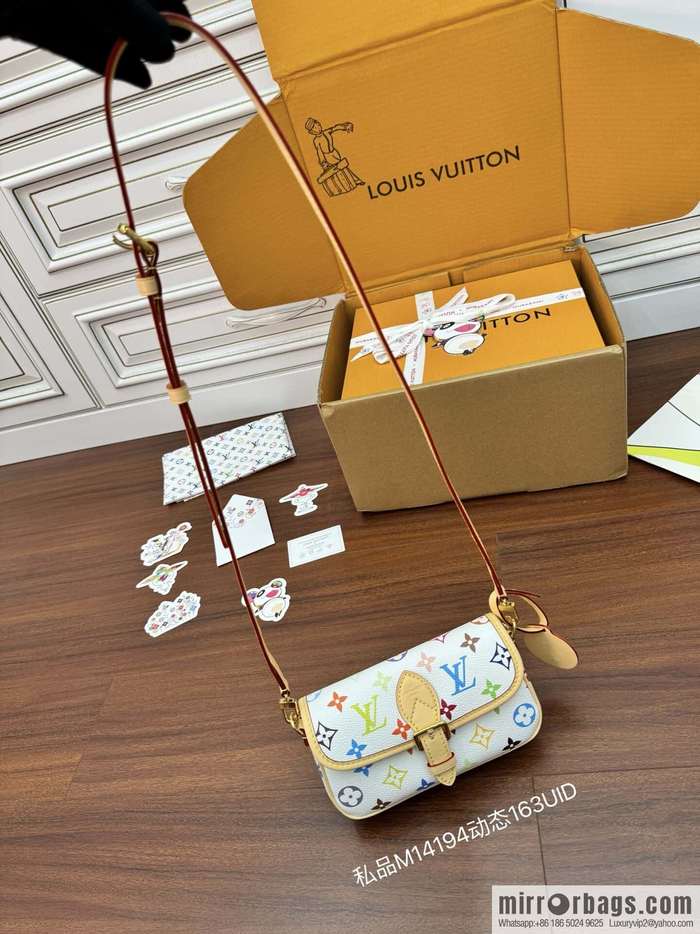 LV M14194 New LV x TM NANO DIANE handbag for the season