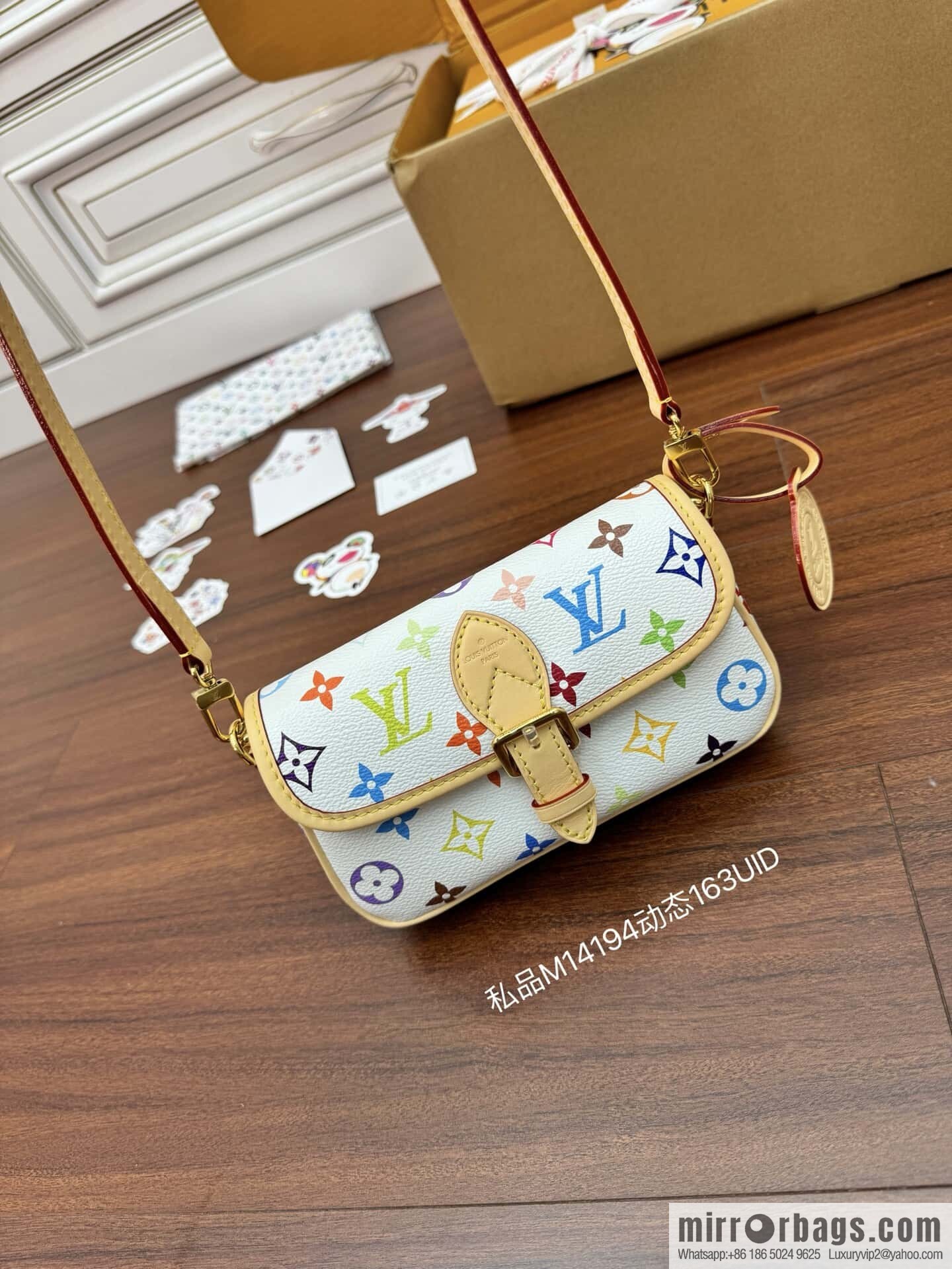LV M14194 New LV x TM NANO DIANE handbag for the season