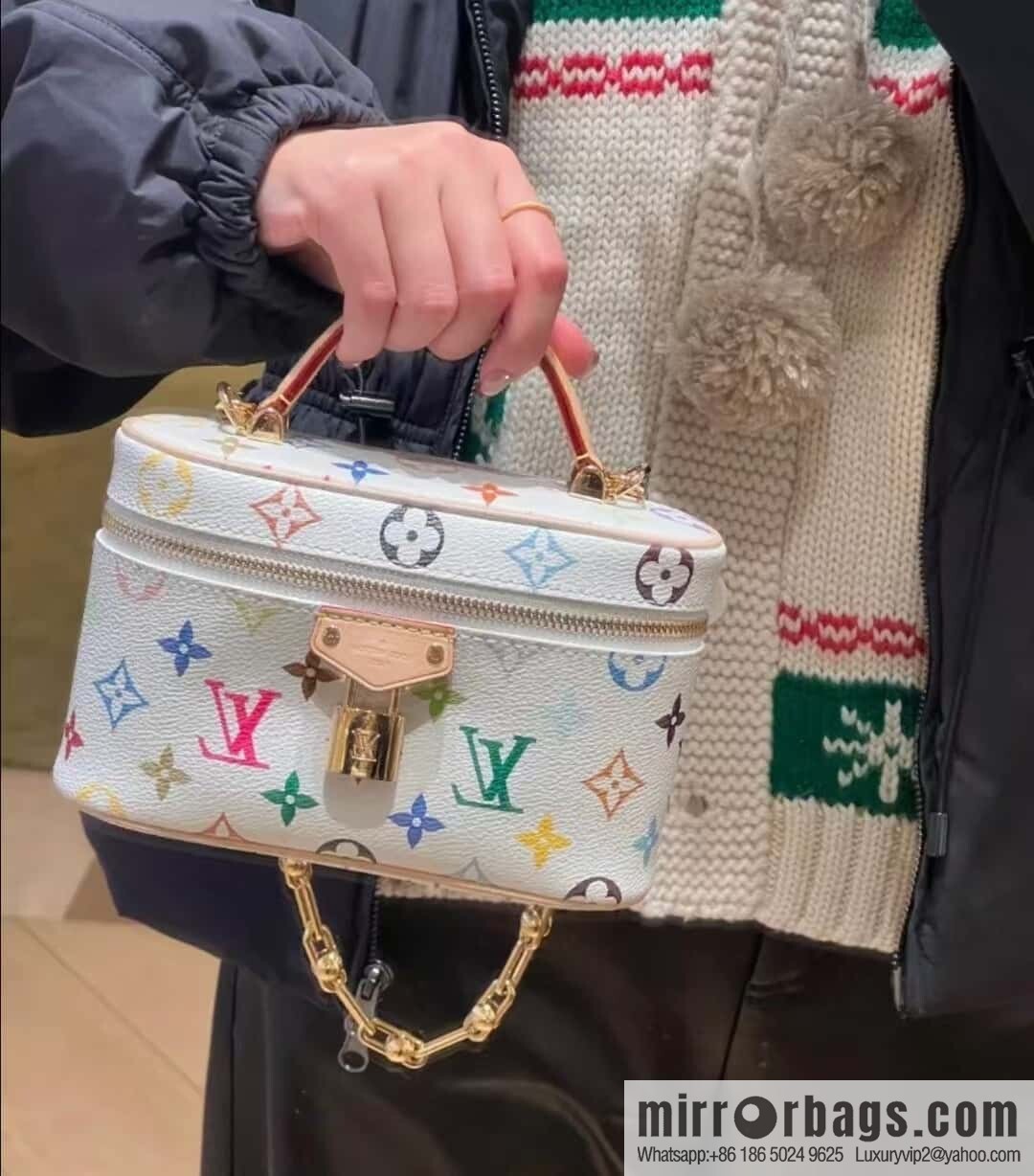 LV M13662 LV x TM Vanity Chain Pouch
