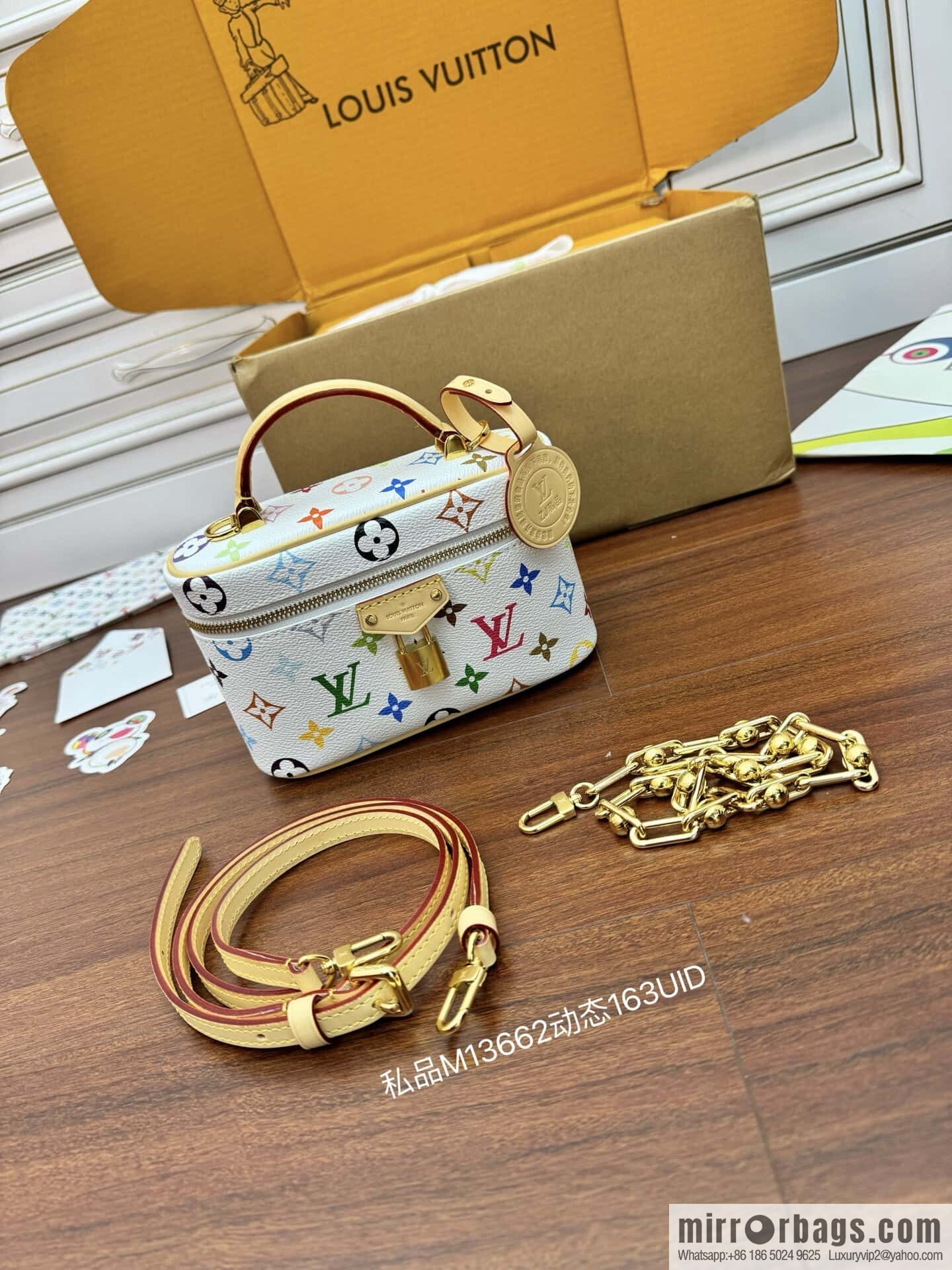 LV M13662 LV x TM Vanity Chain Pouch