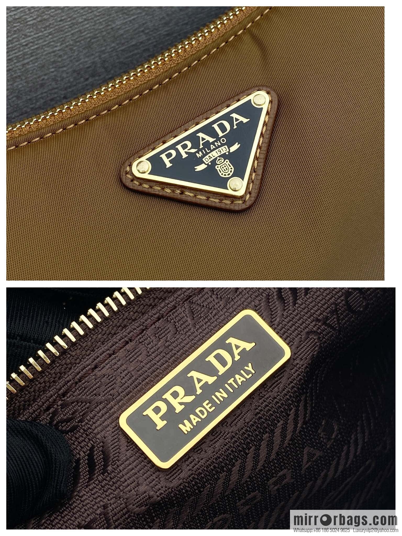 PRADA 🎉 new crescent bag 🎉 1BH222 multifunctional 🎉🎉 caramel color