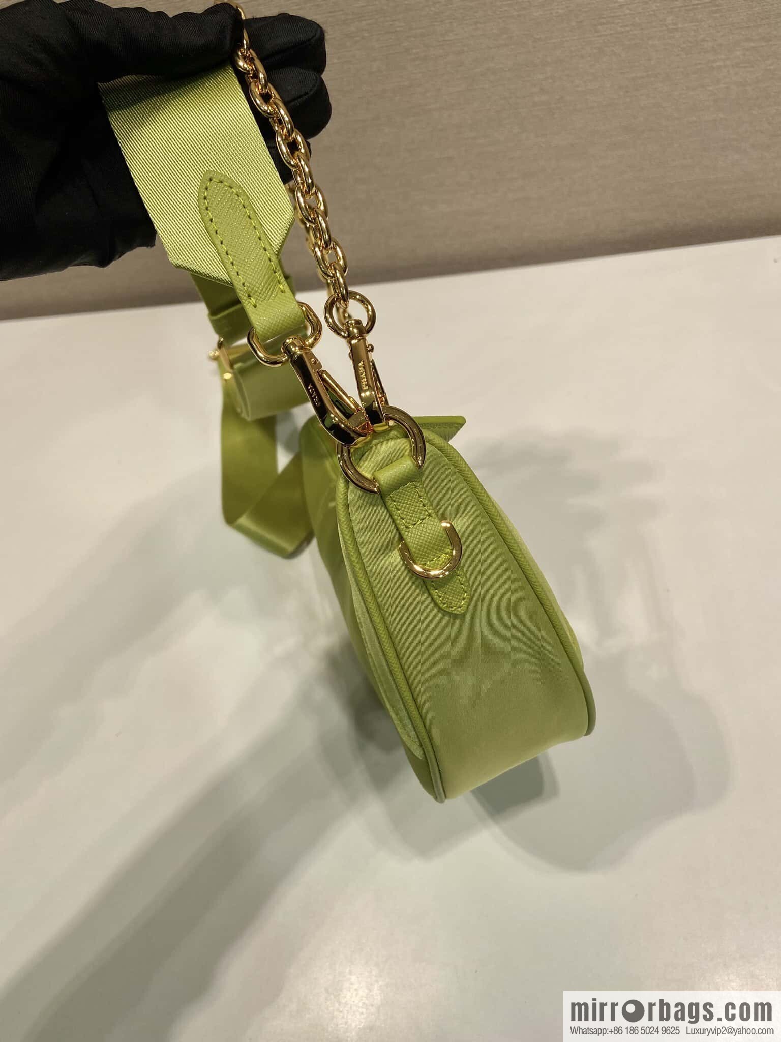 PRADA ๐ new crescent bag ๐ 1BH222 multifunctional ๐๐ green