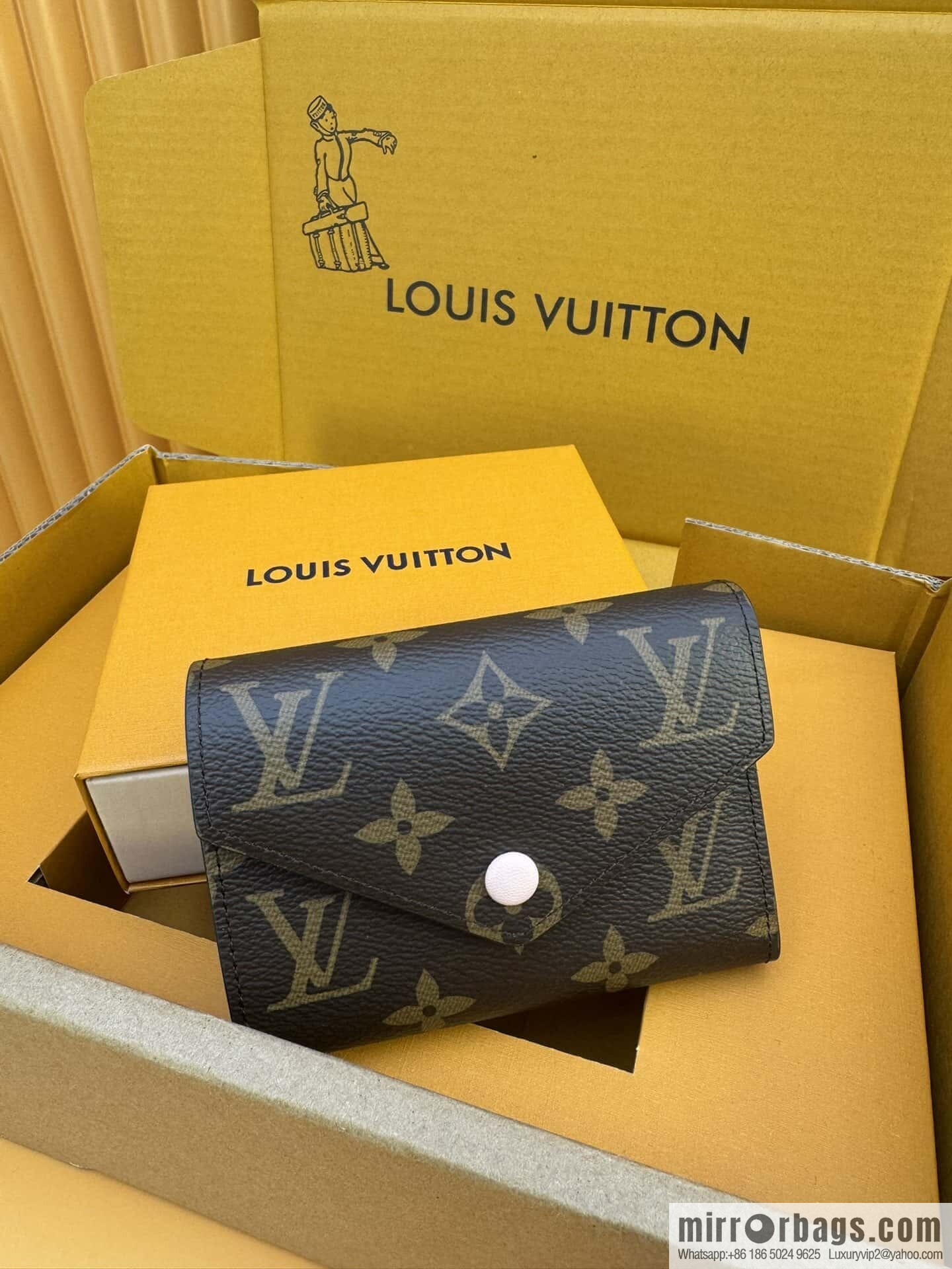 LV Victorine Wallet M62360 Powder Bean [Official Full Chip Version]