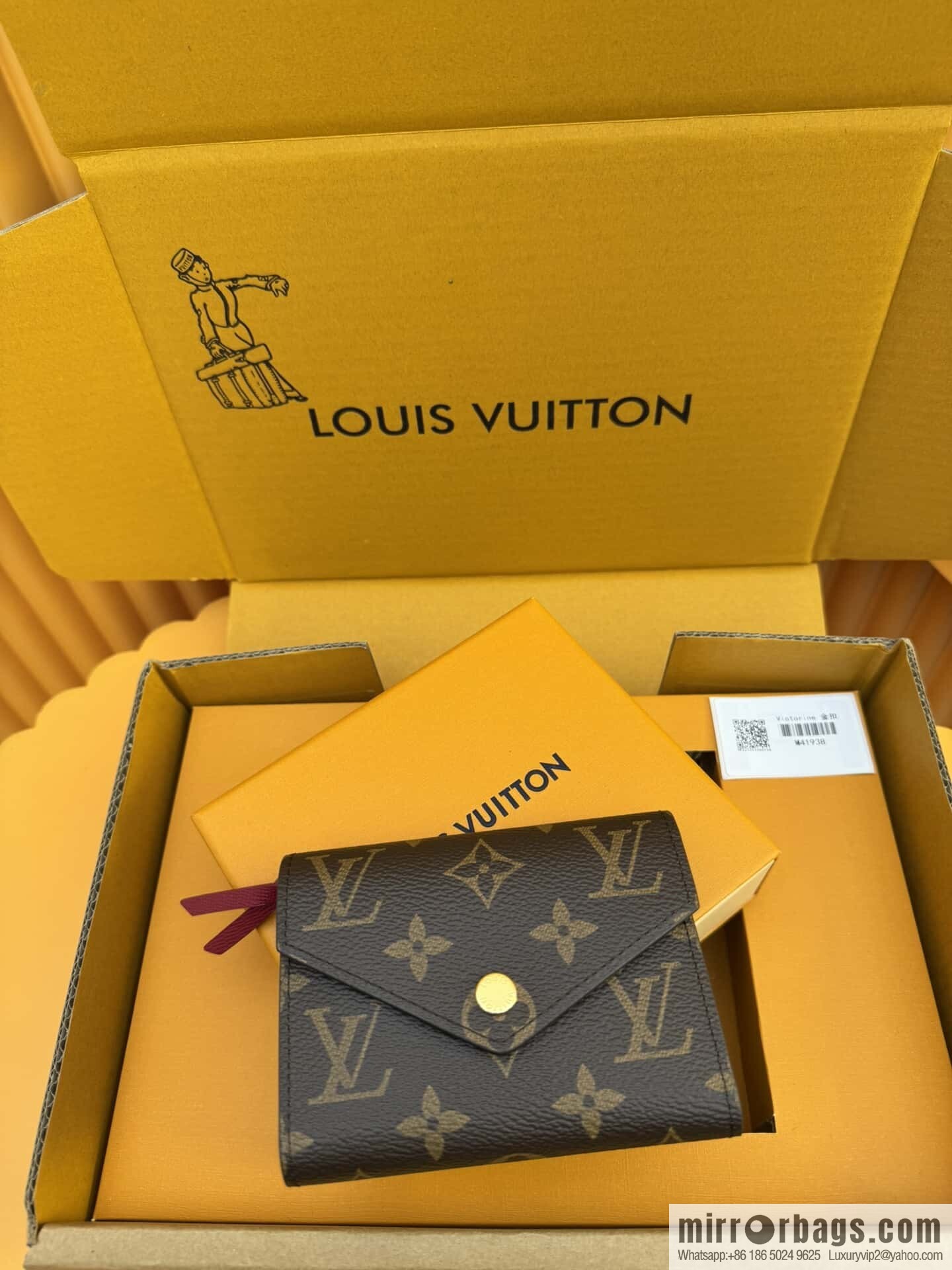 LV Victorine Wallet M41938 Gold Buckle