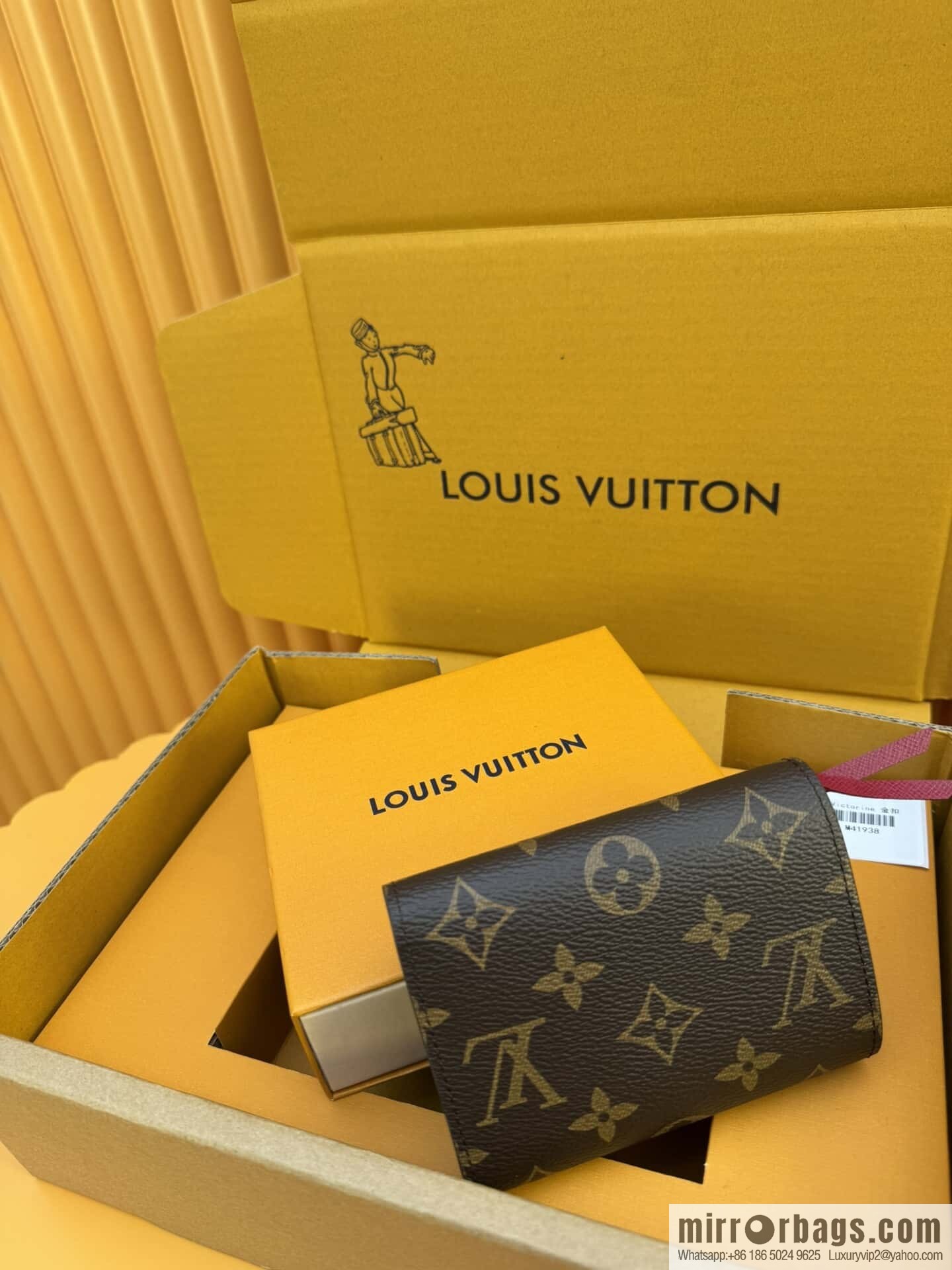 LV Victorine Wallet M41938 Gold Buckle