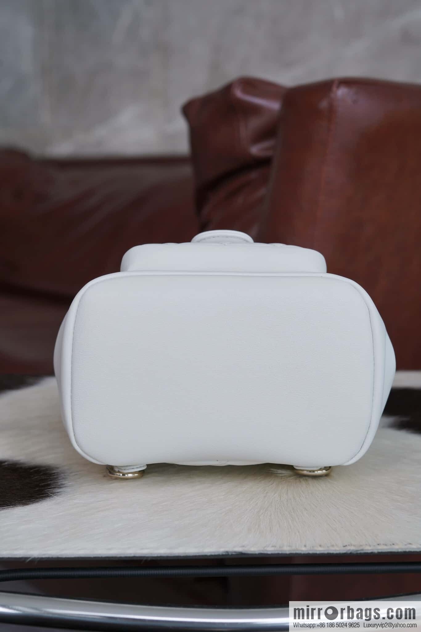 πππππ‘ππππ© new backpack, white, genuine leather AS2908