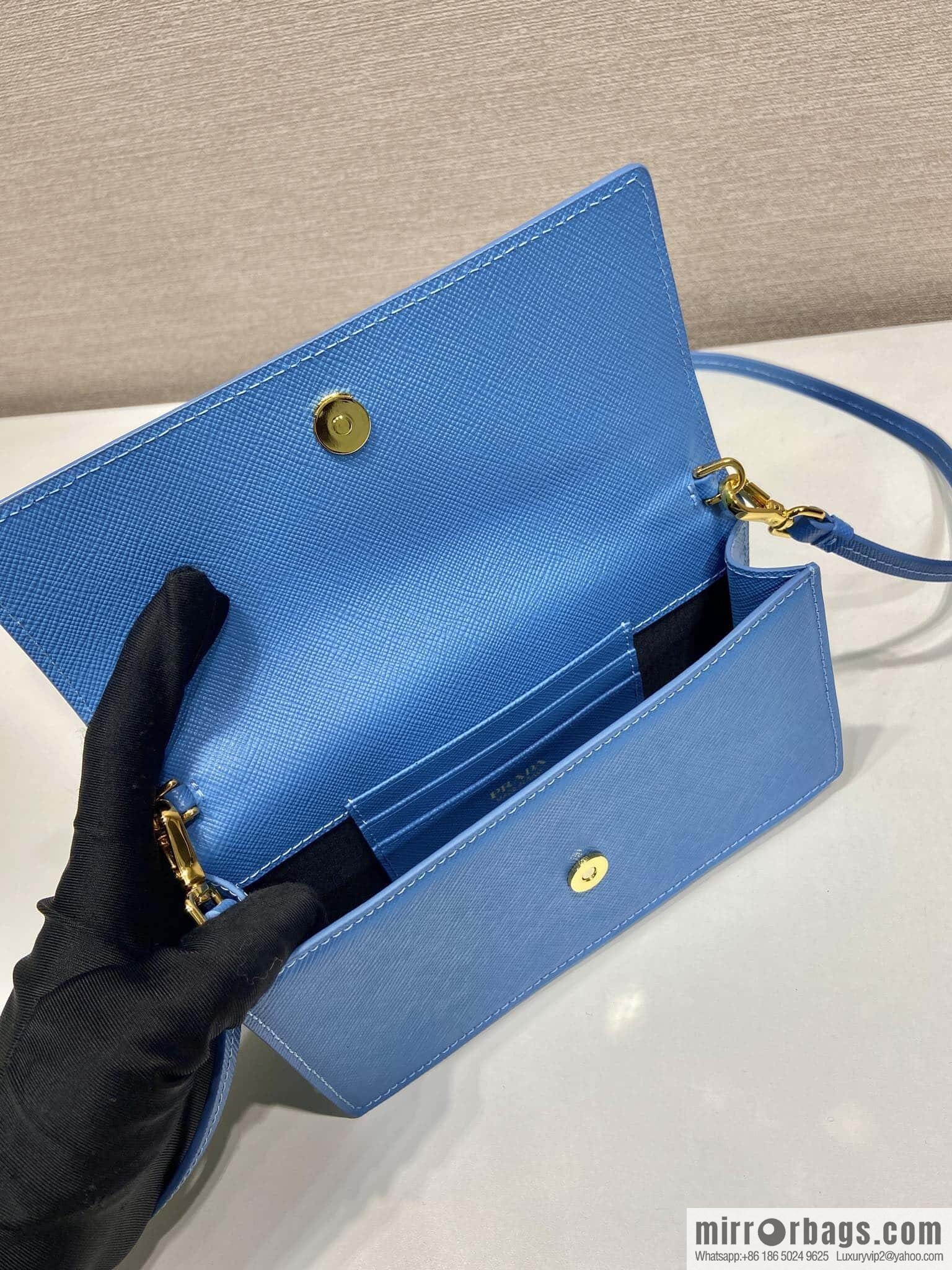 PRADA 🎉 new mini handbag 🎉 1NF059 mobile phone bag 🎉🎉 blue