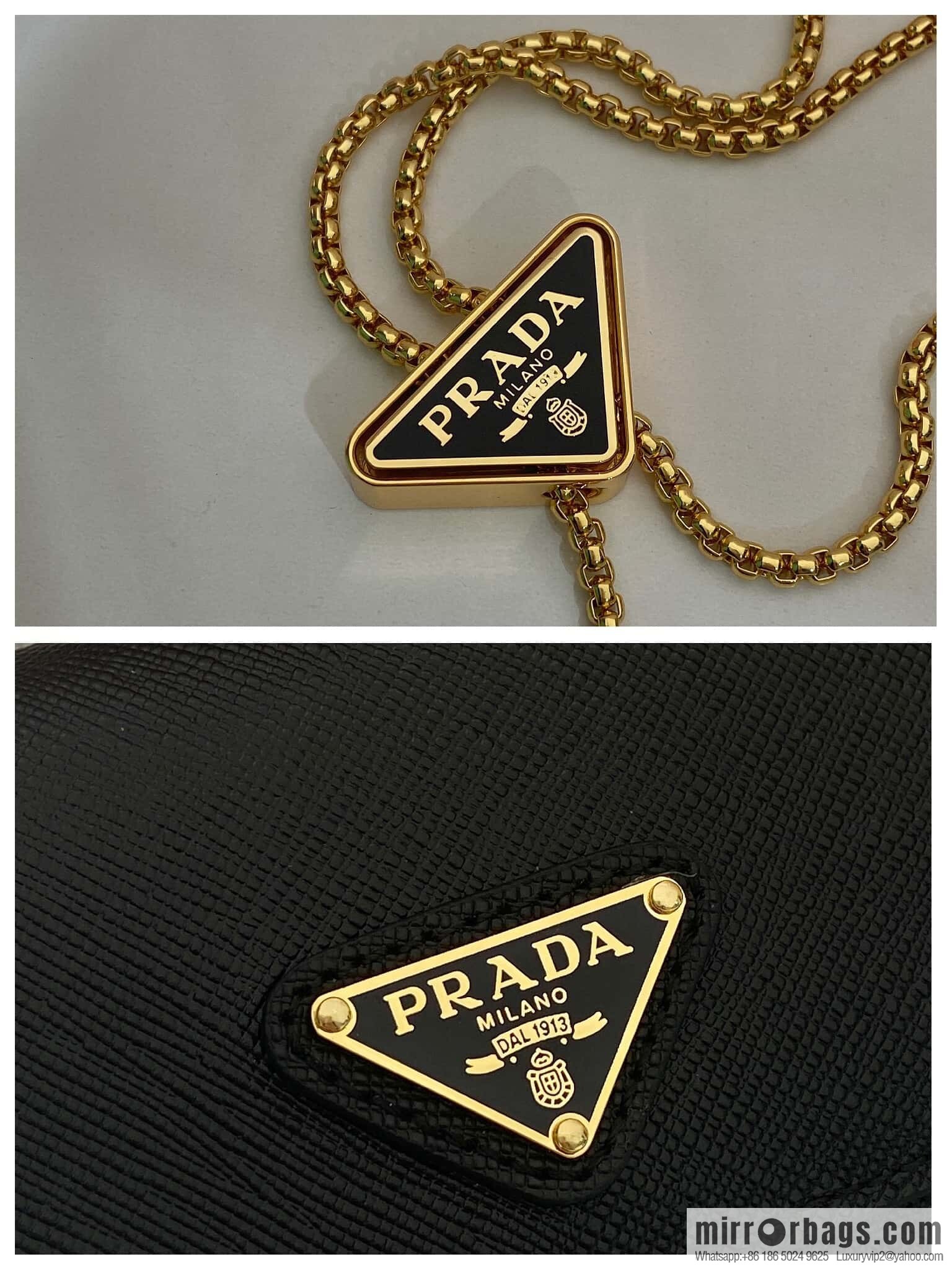 PRADA 🎉 Chain Card Case 🎉 1MR034 Mini 🎉🎉 Black