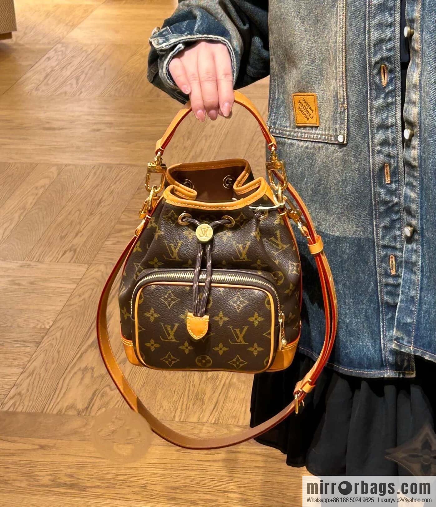 [Boutique‑grade] M14017 presbyopia yellow skin, medieval bucket bag NO ÉCARGO handbag
