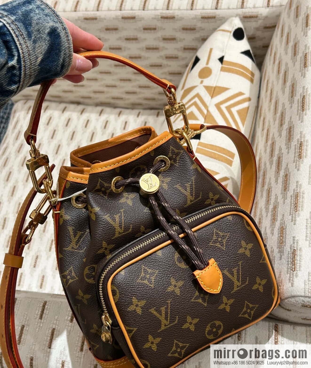 [Boutique‑grade] M14017 presbyopia yellow skin, medieval bucket bag NO ÉCARGO handbag