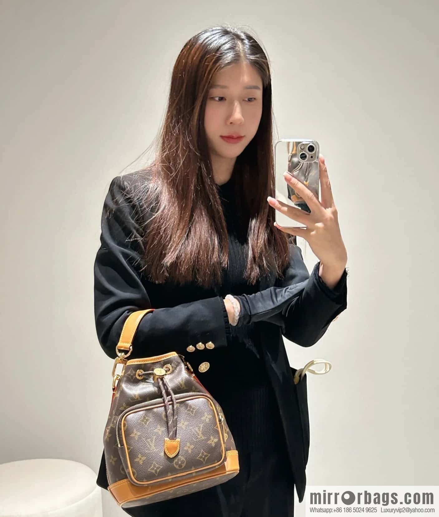 [Boutique‑grade] M14017 presbyopia yellow skin, medieval bucket bag NO ÉCARGO handbag