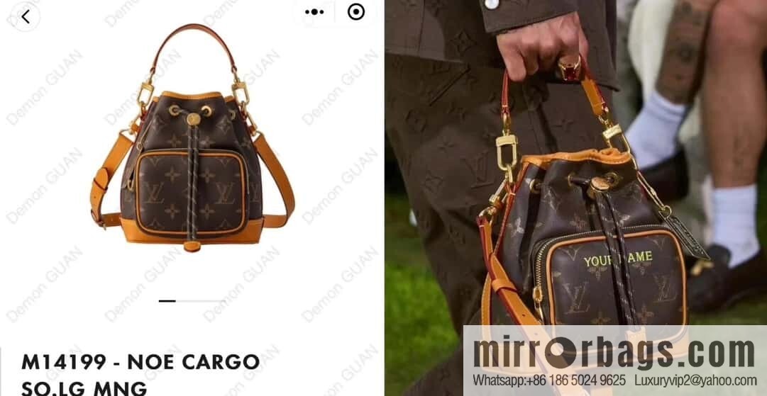 [Boutique‑grade] M14017 presbyopia yellow skin, medieval bucket bag NO ÉCARGO handbag