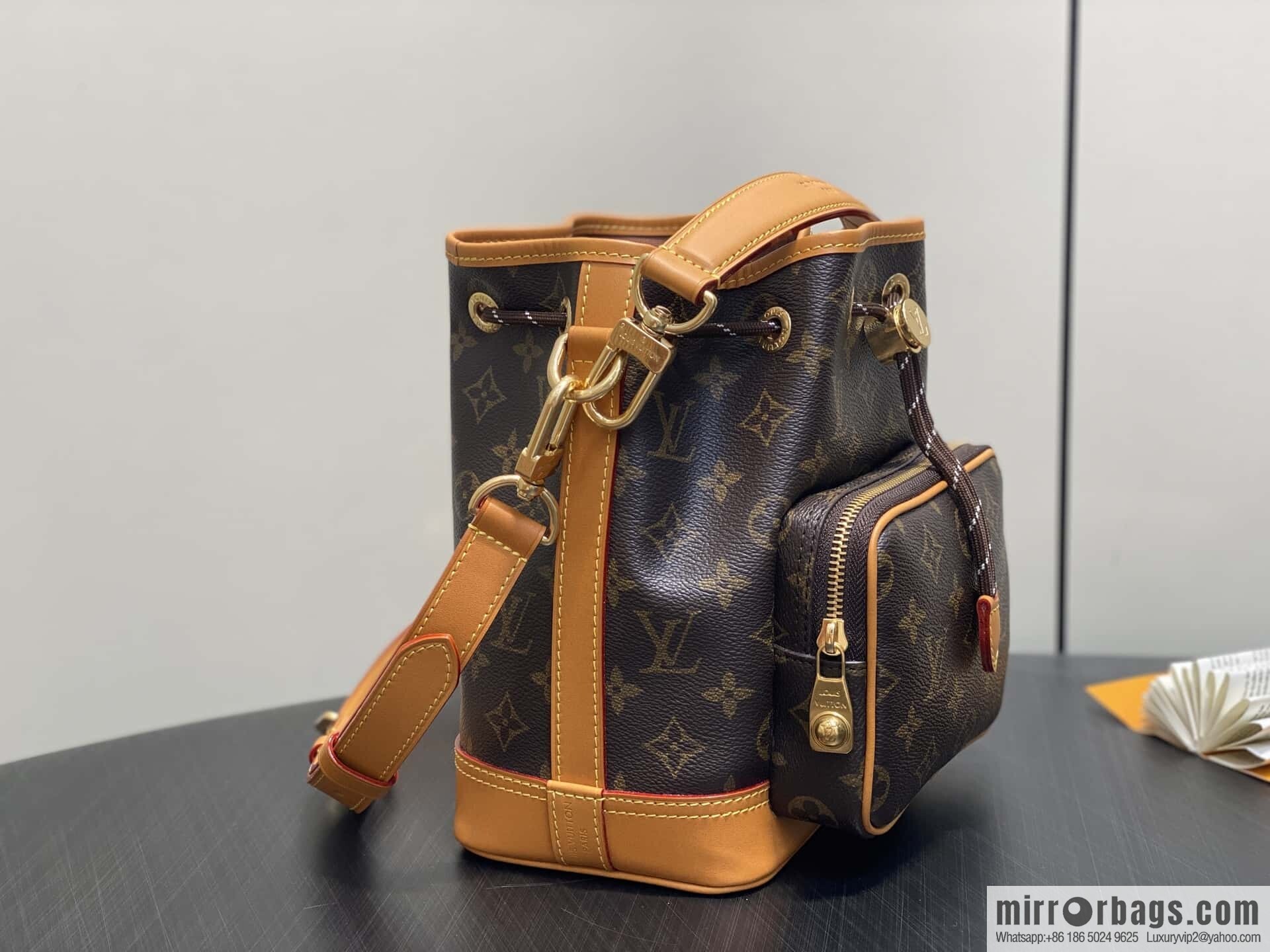 [Boutique‑grade] M14017 presbyopia yellow skin, medieval bucket bag NO ÉCARGO handbag