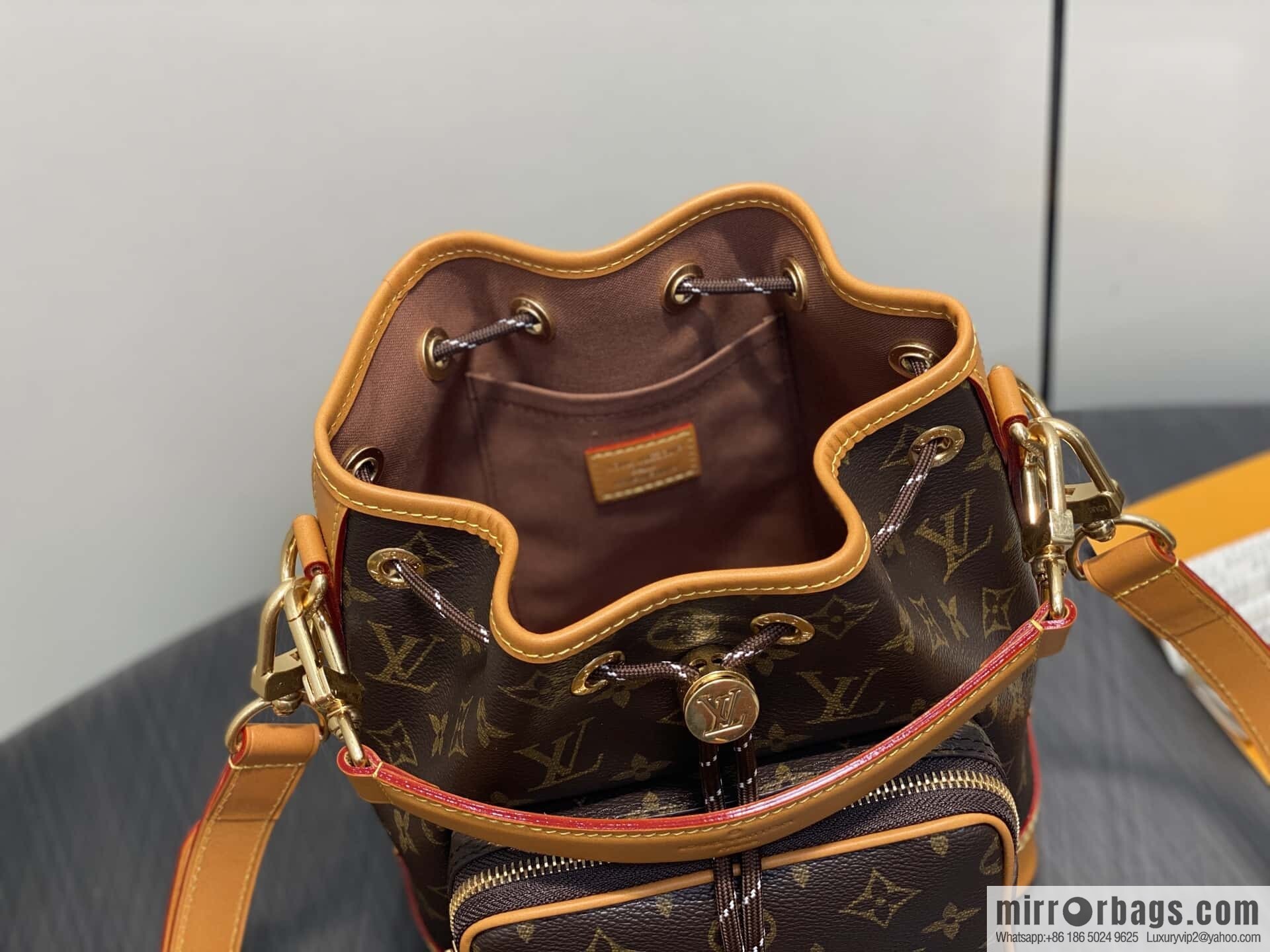 [Boutique‑grade] M14017 presbyopia yellow skin, medieval bucket bag NO ÉCARGO handbag