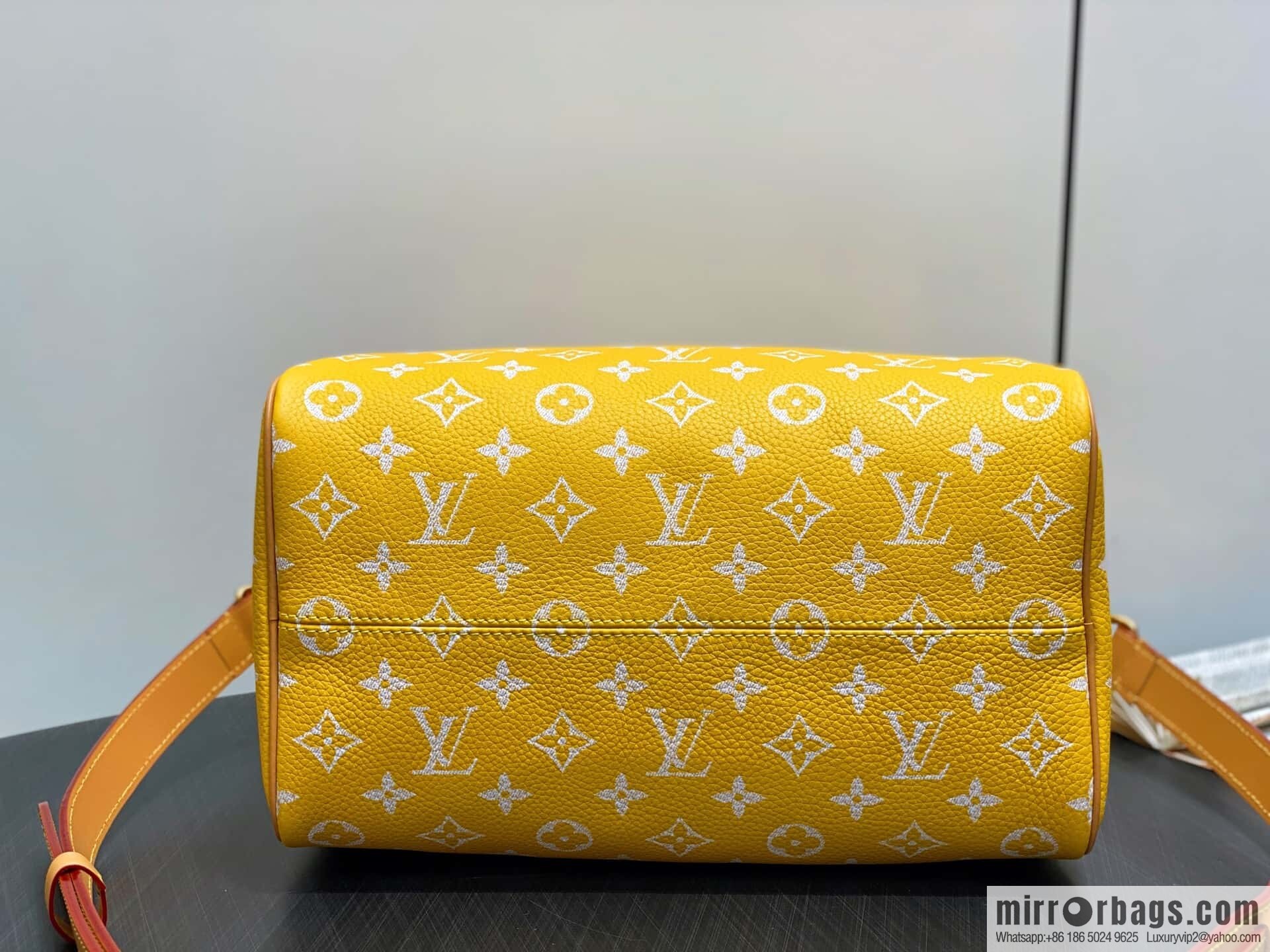 [Boutique‑grade] M21114 yellow, full leather pillow bag speedy SPEEDY P9 BANDOULIZRE30 handbag