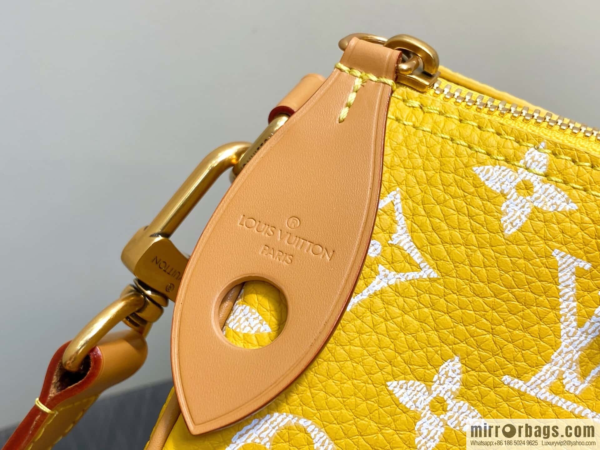 [Boutique‑grade] M21114 yellow, full leather pillow bag speedy SPEEDY P9 BANDOULIZRE30 handbag