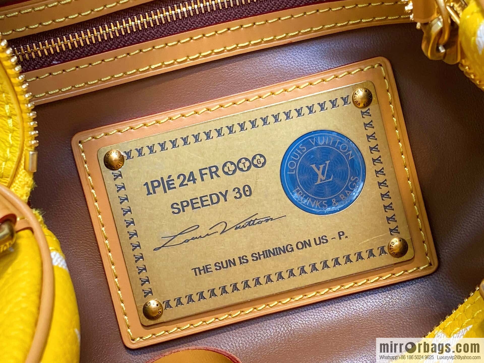 [Boutique‑grade] M21114 yellow, full leather pillow bag speedy SPEEDY P9 BANDOULIZRE30 handbag