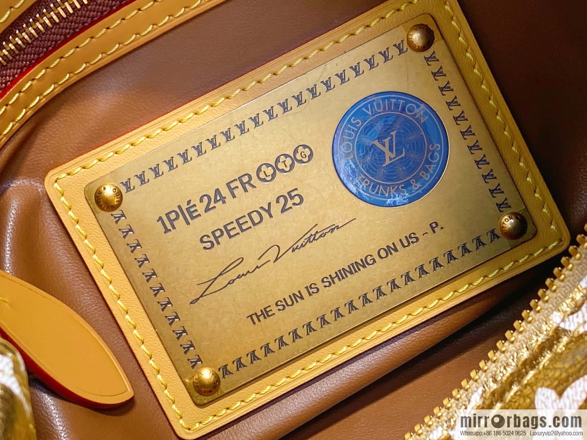 [Boutique‑grade] M24440 gold, full leather speedy pillow bag SPEEDY P9 BANDOULIZRE25 handbag