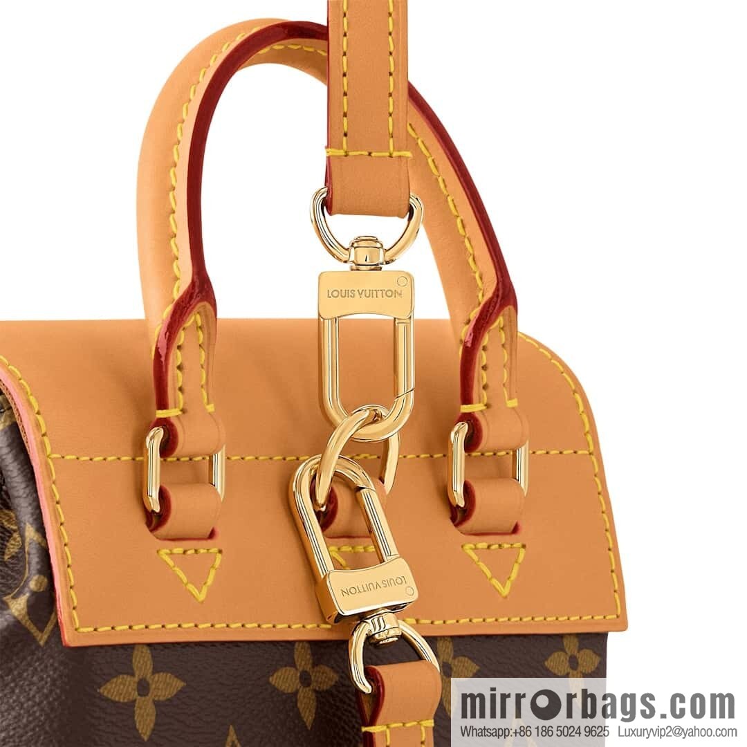 [Boutique‑grade] M14651 presbyopia yellow leather, mini backpack SOHO mini backpack