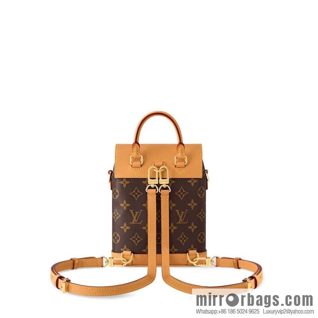 [Boutique‑grade] M14651 presbyopia yellow leather, mini backpack SOHO mini backpack