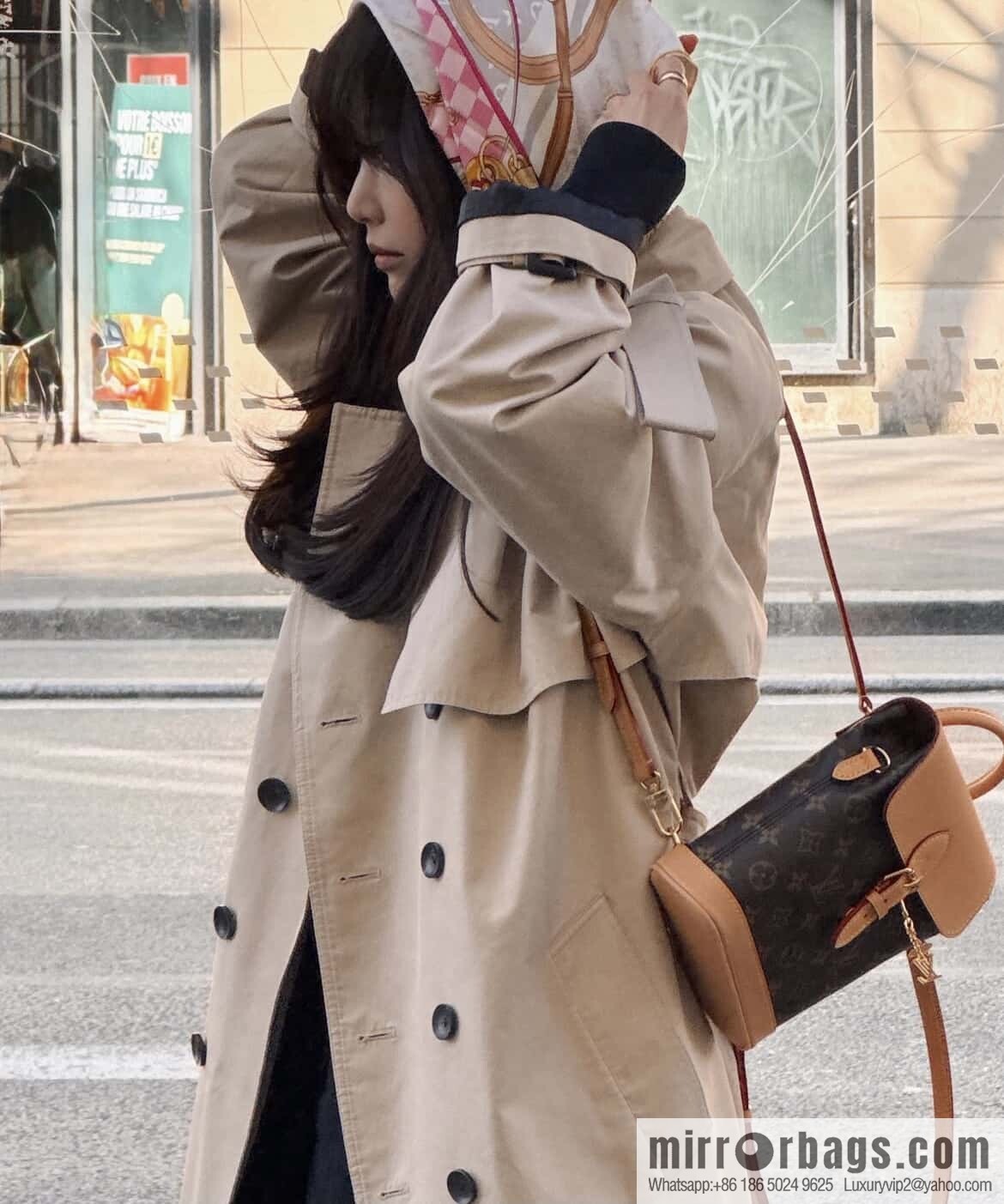 [Boutique‑grade] M14651 presbyopia yellow leather, mini backpack SOHO mini backpack