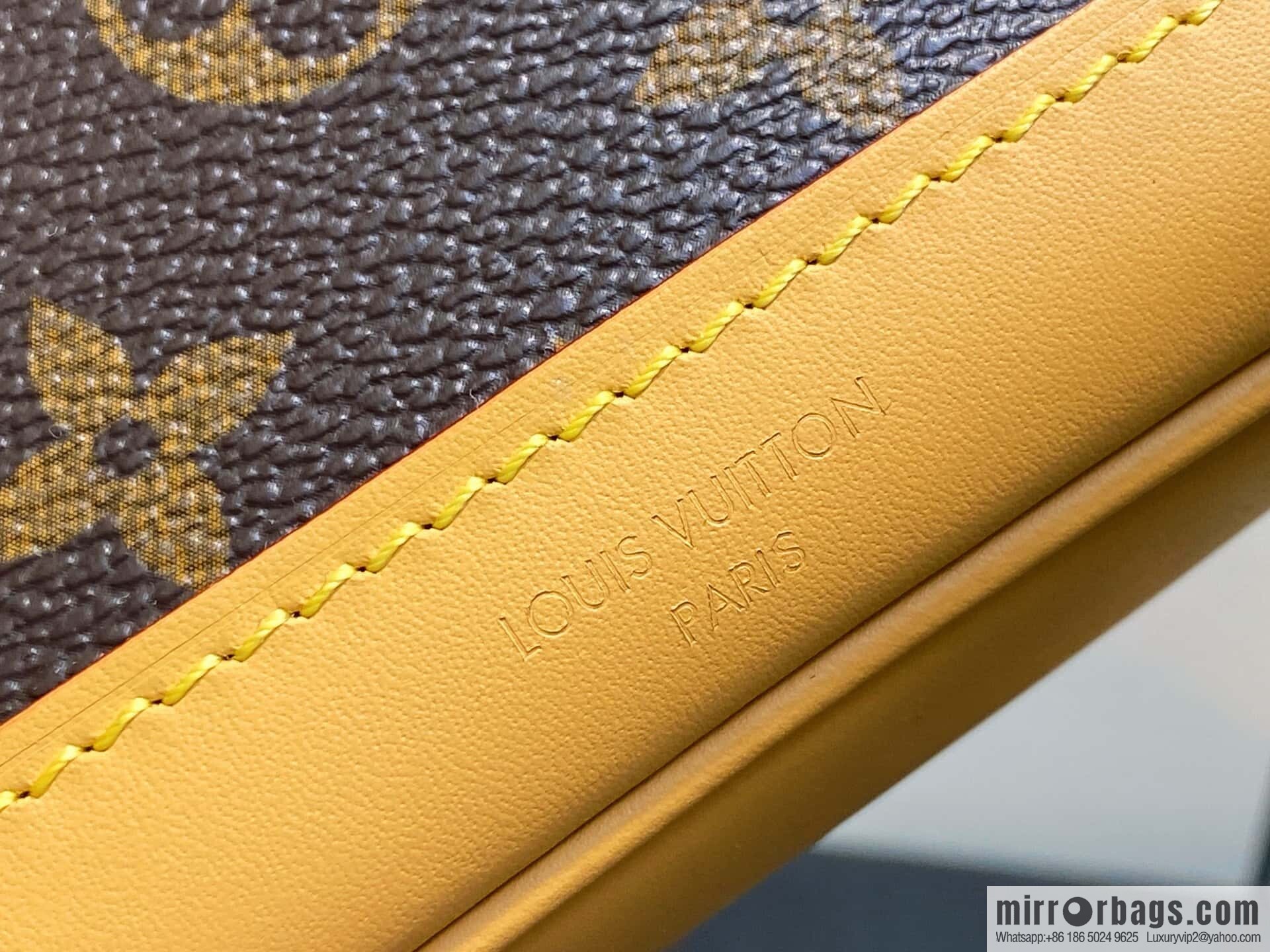 [Boutique‑grade] M14651 presbyopia yellow leather, mini backpack SOHO mini backpack