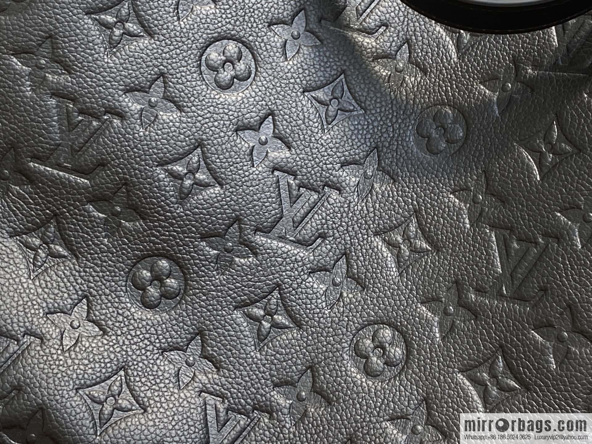 [Boutique‑grade] M13044 black, full leather embossed bucket bag All In large handbag, this All In large handbag