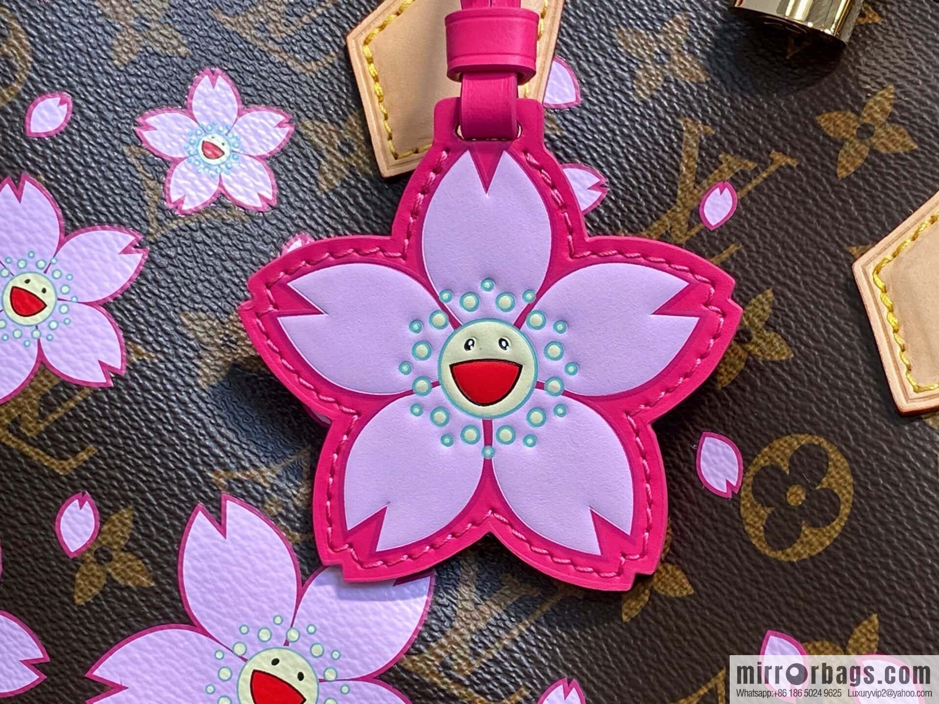 [Boutique‑grade] M14174 presbyopia, cherry blossom/Murakami Takashi, pillow bag speedy LV x TM SPEEDY BANDOULIIZRE 25 handbag
