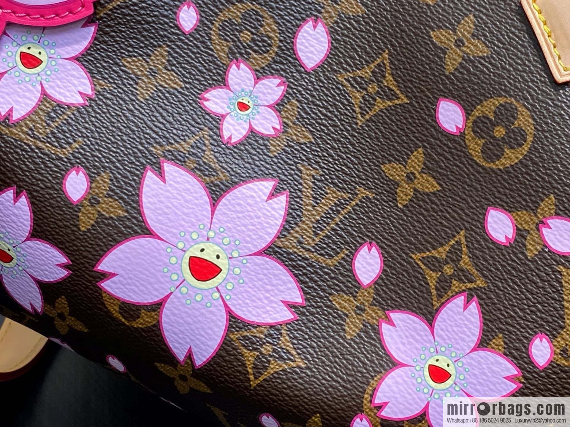 [Boutique‑grade] M14174 presbyopia, cherry blossom/Murakami Takashi, pillow bag speedy LV x TM SPEEDY BANDOULIIZRE 25 handbag
