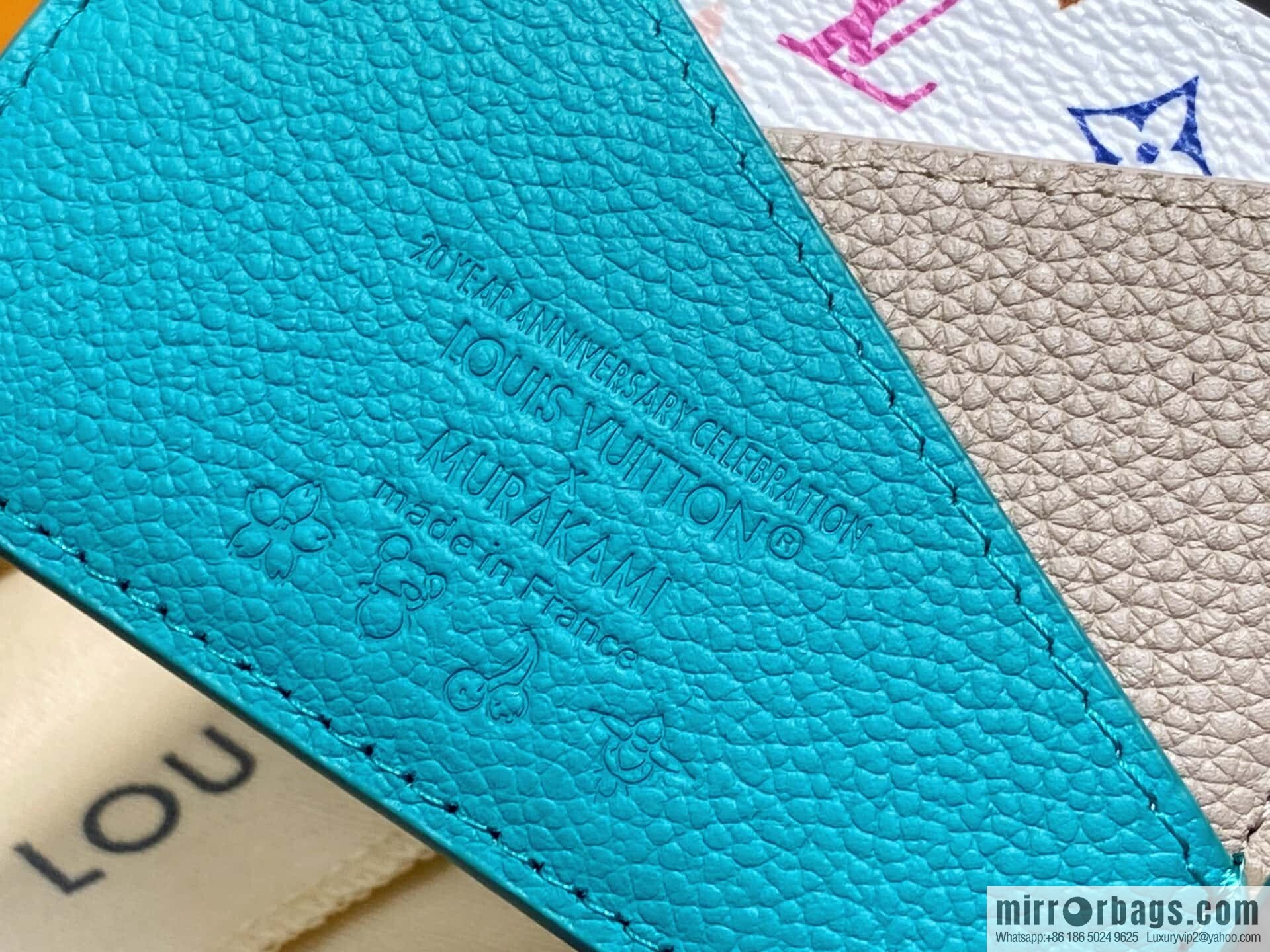 [Boutique‑grade] M14090 blue, card bag wallet Criss-Cross LV x TM card holder
