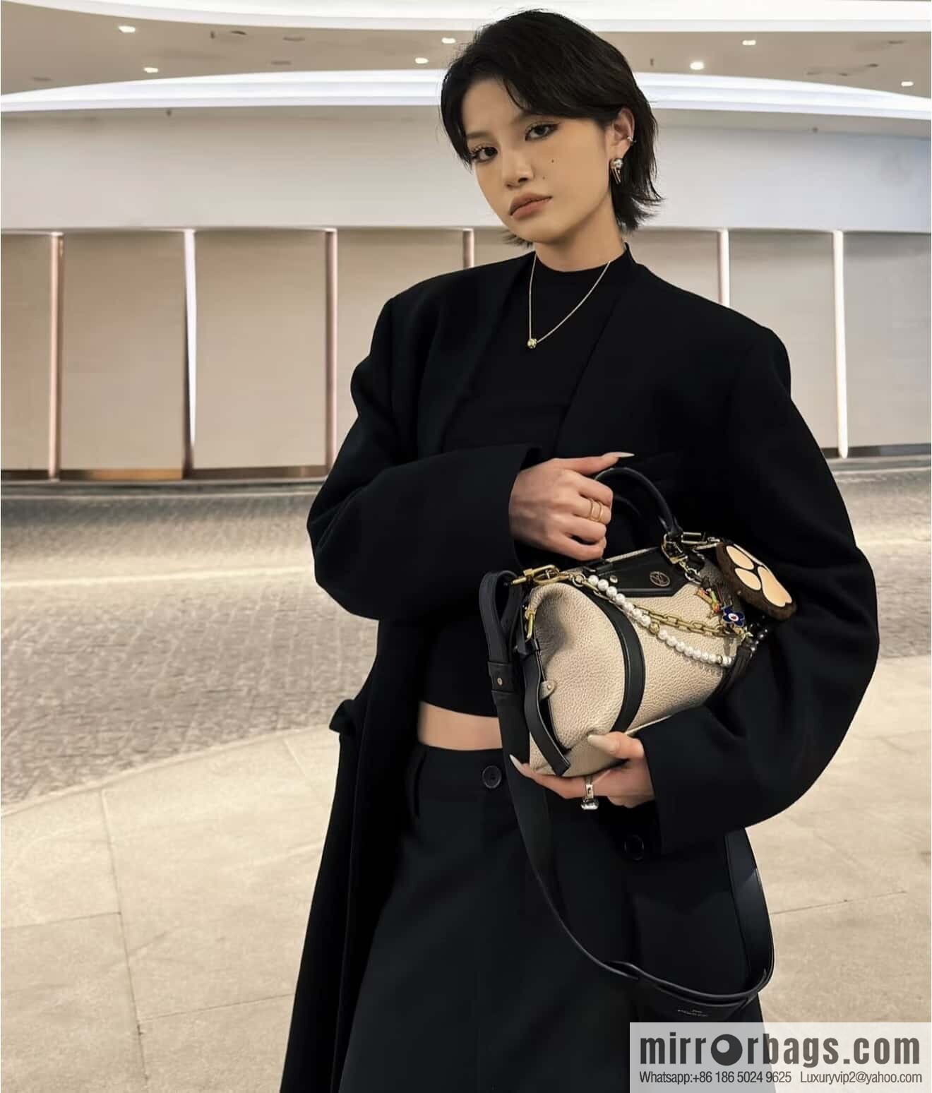 [Premium‑quality] M14721 taupe, full leather locomotive bag LV Biker small handbag M14514 black 2025 spring and summer show