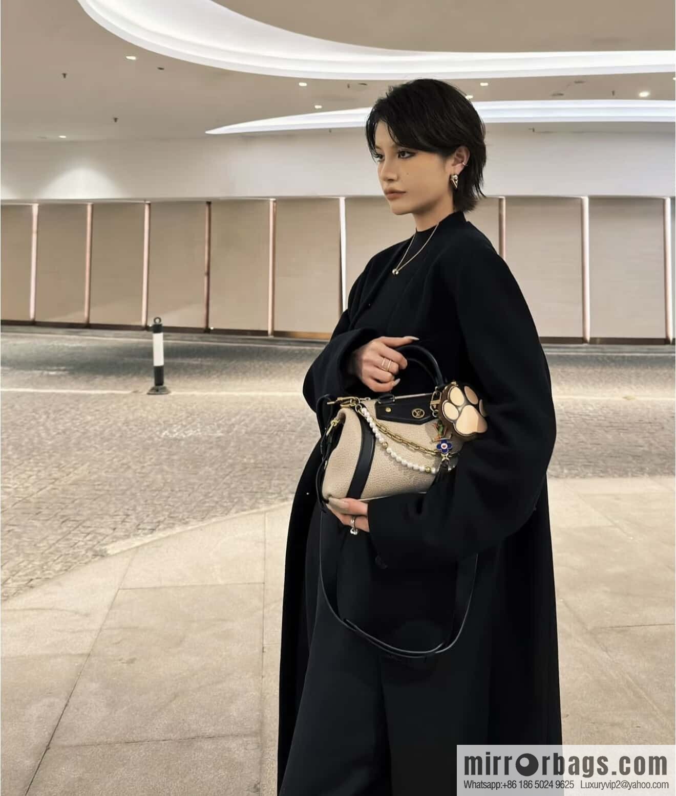 [Premium‑quality] M14721 taupe, full leather locomotive bag LV Biker small handbag M14514 black 2025 spring and summer show