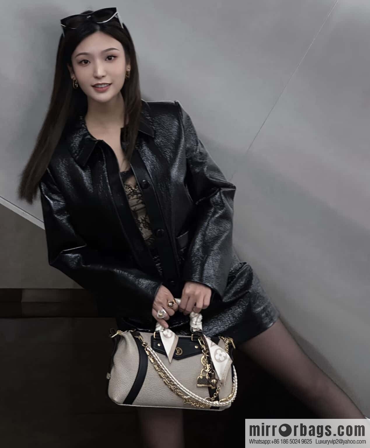 [Premium‑quality] M14721 taupe, full leather locomotive bag LV Biker small handbag M14514 black 2025 spring and summer show