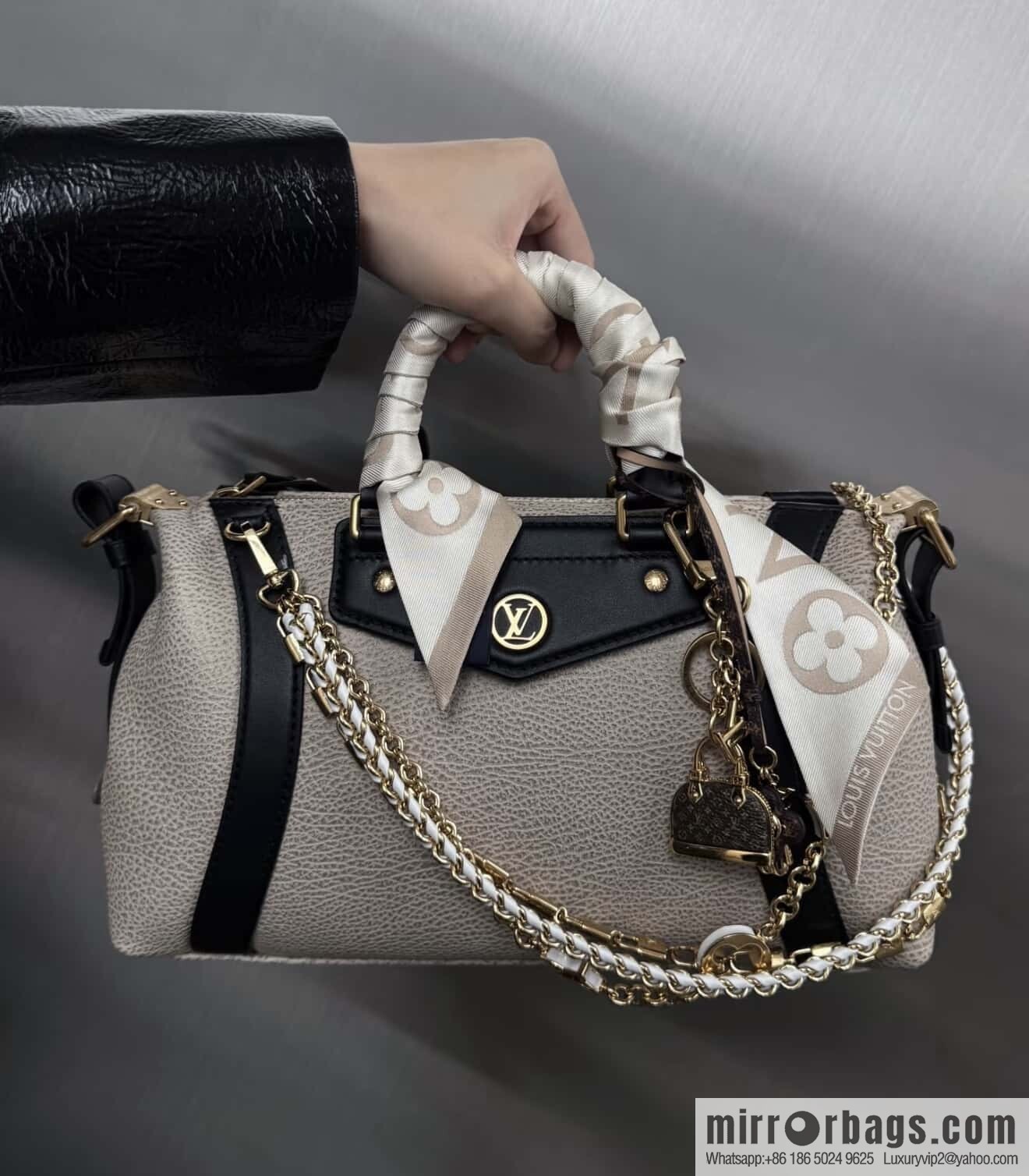 [Premium‑quality] M14721 taupe, full leather locomotive bag LV Biker small handbag M14514 black 2025 spring and summer show