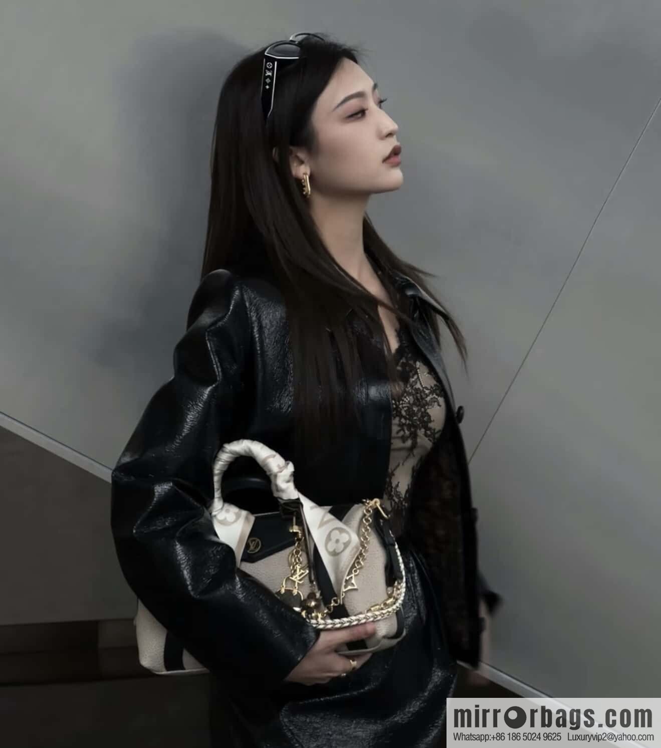 [Premium‑quality] M14721 taupe, full leather locomotive bag LV Biker small handbag M14514 black 2025 spring and summer show