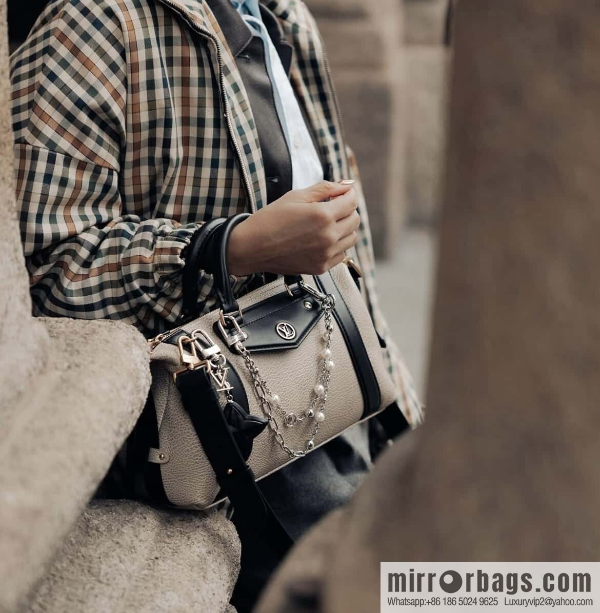 [Premium‑quality] M14721 taupe, full leather locomotive bag LV Biker small handbag M14514 black 2025 spring and summer show