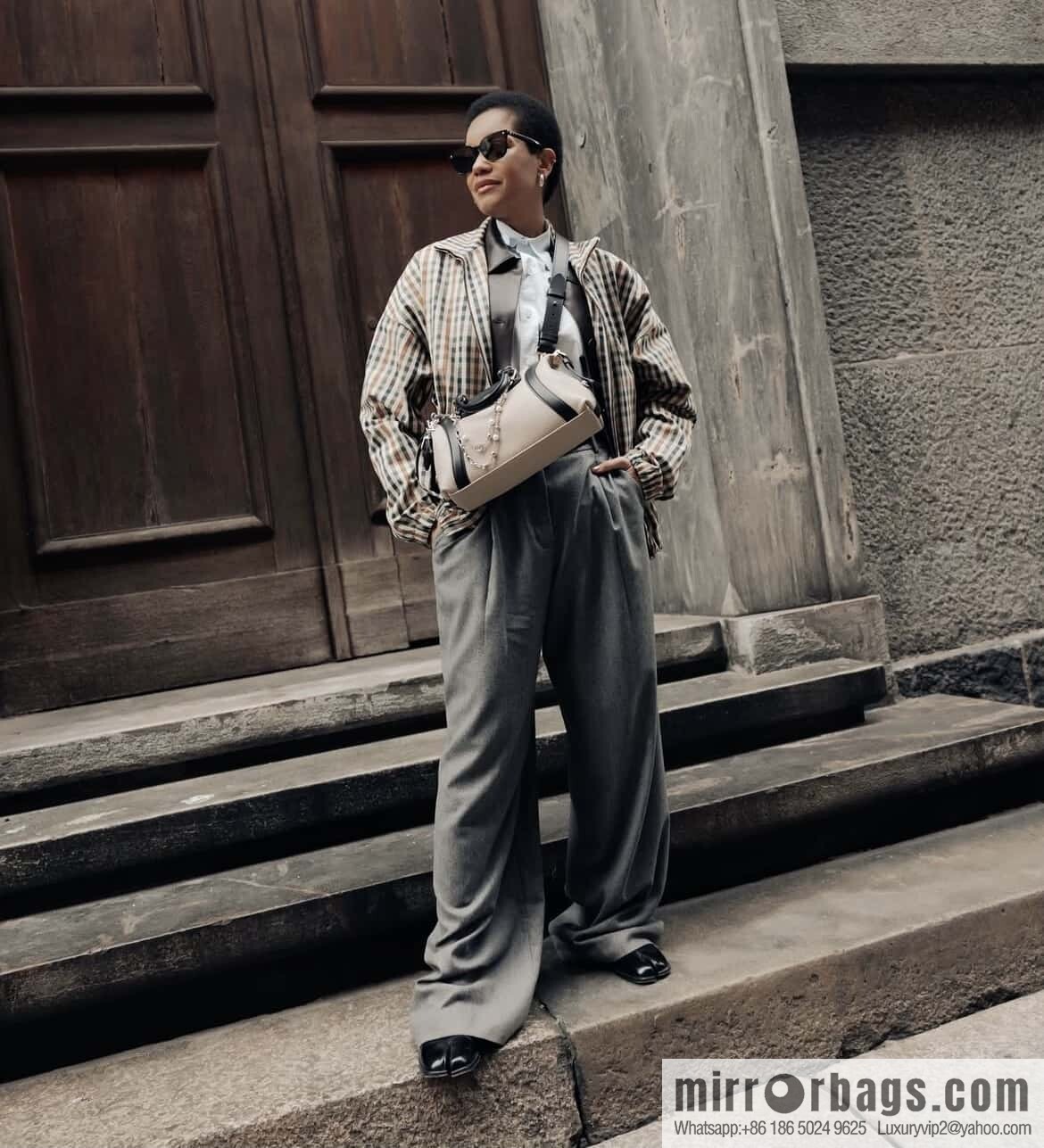 [Premium‑quality] M14721 taupe, full leather locomotive bag LV Biker small handbag M14514 black 2025 spring and summer show