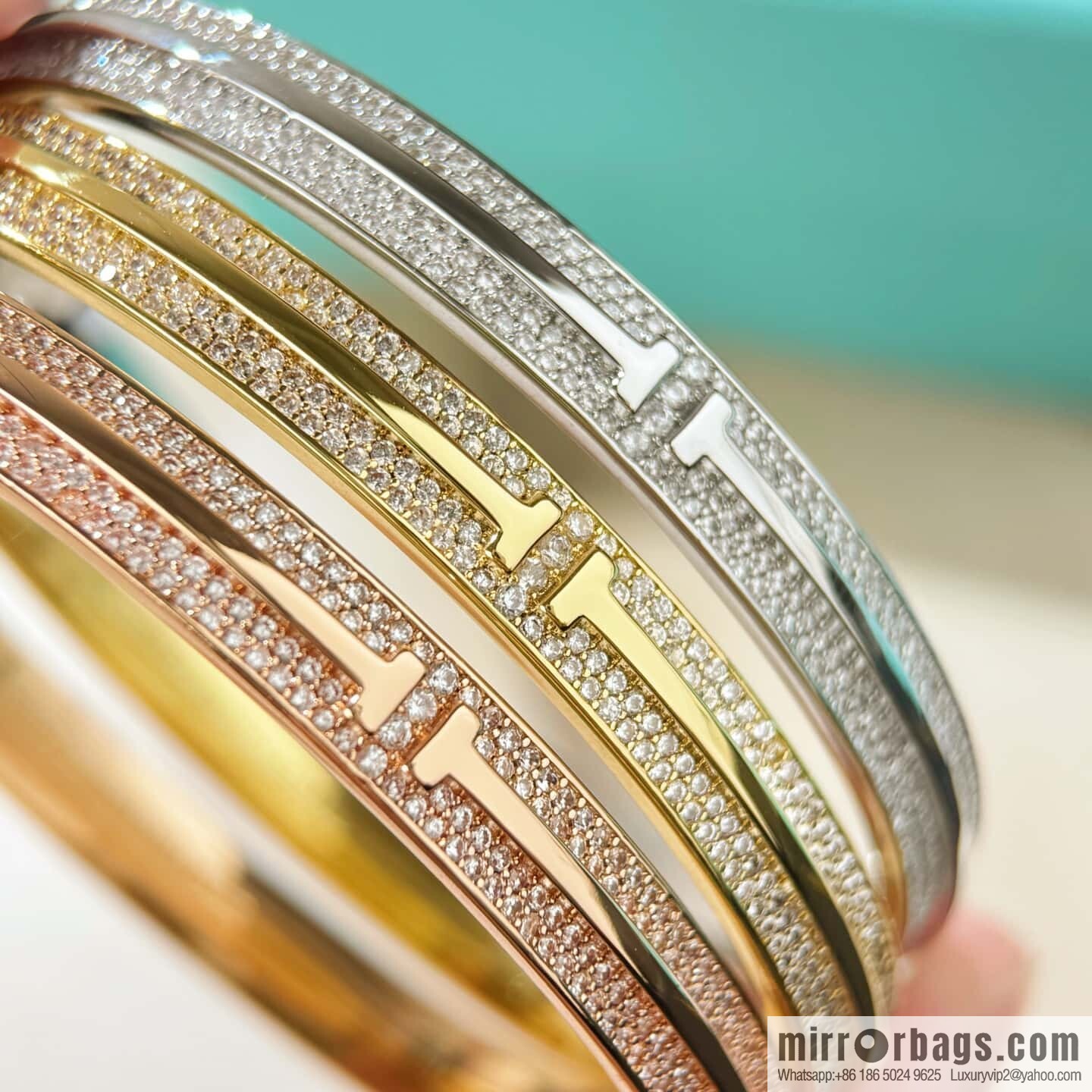 ❗️New ❗️ TIFFANY & Co. Tiffany T Series Half Full Diamond Bracelet
