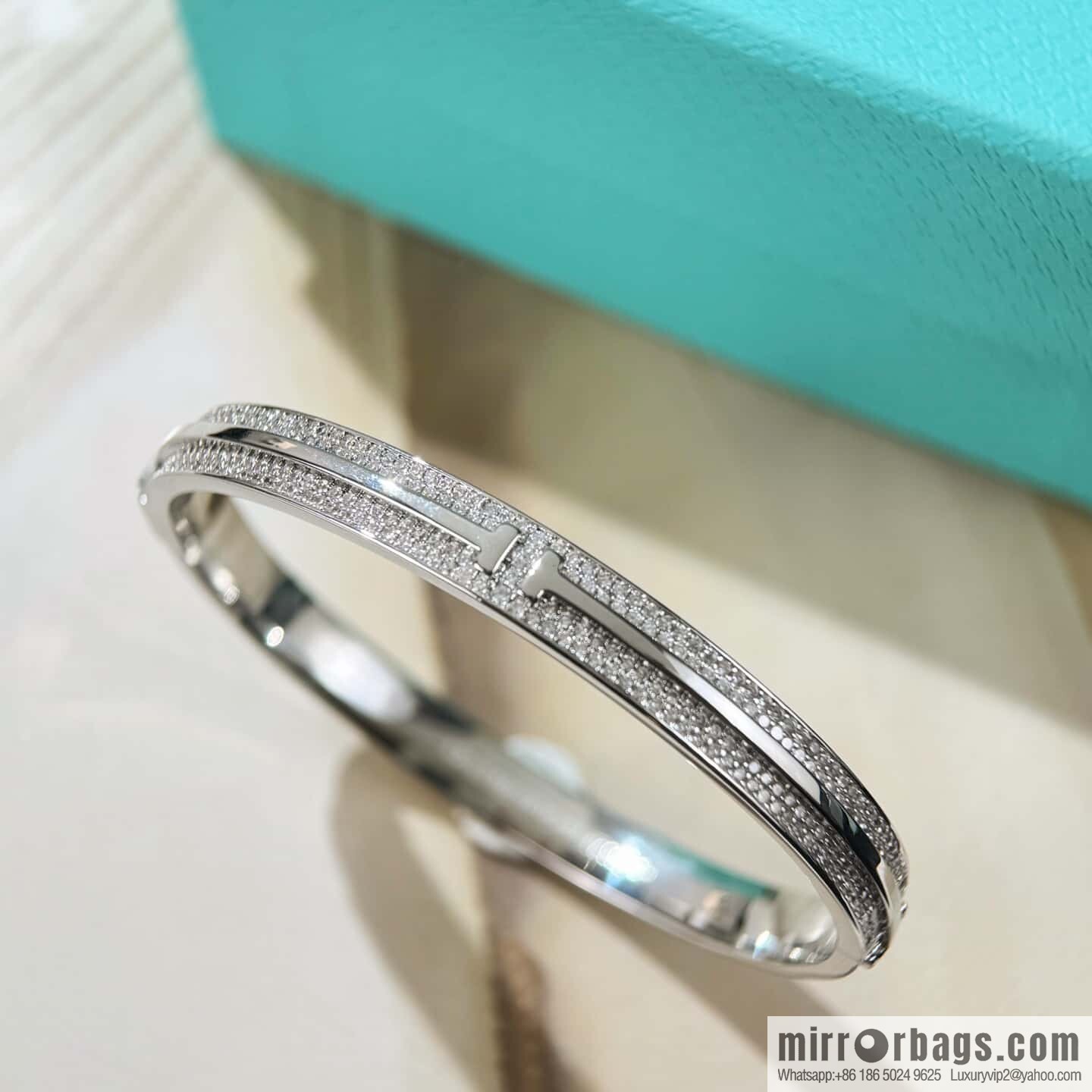 ❗️New ❗️ TIFFANY & Co. Tiffany T Series Half Full Diamond Bracelet