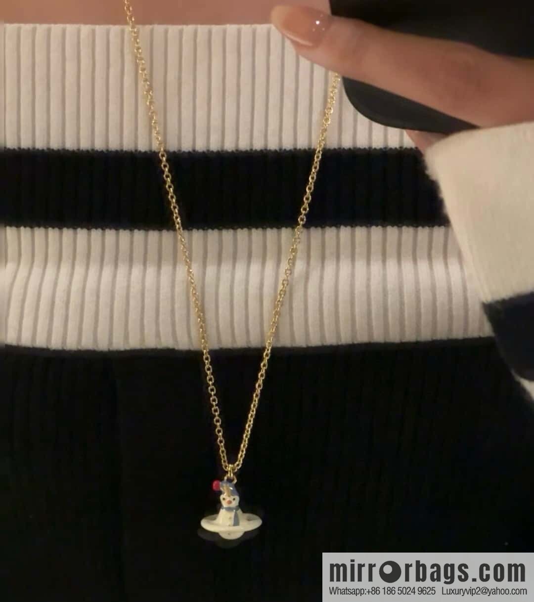 New ☑️ Vivienne Westwood Queen Mother Saturn Necklace
