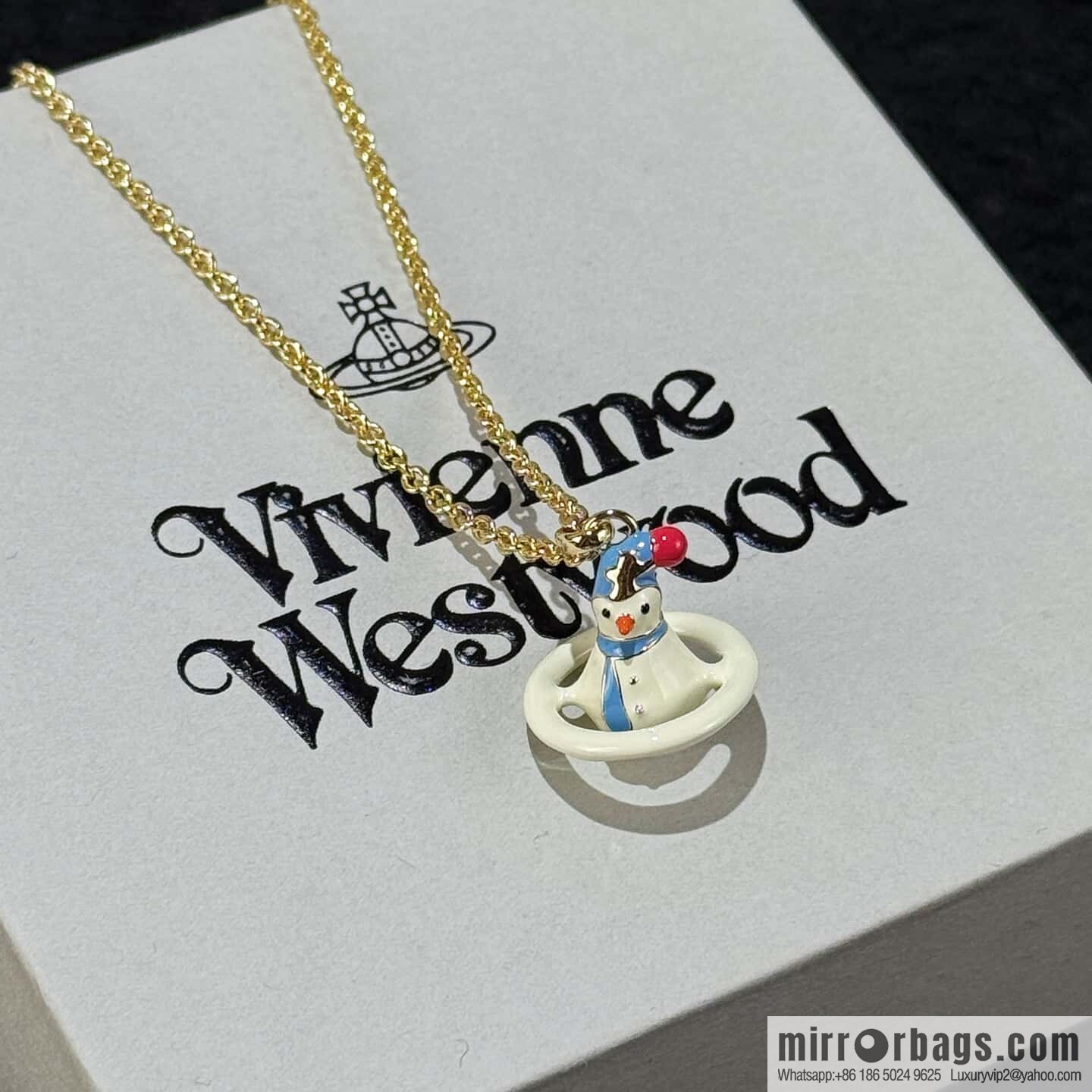New ☑️ Vivienne Westwood Queen Mother Saturn Necklace